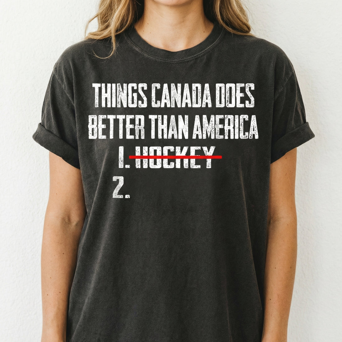 Things Canada Does Better Than America Shirt – Funny Hockey Graphic Tee