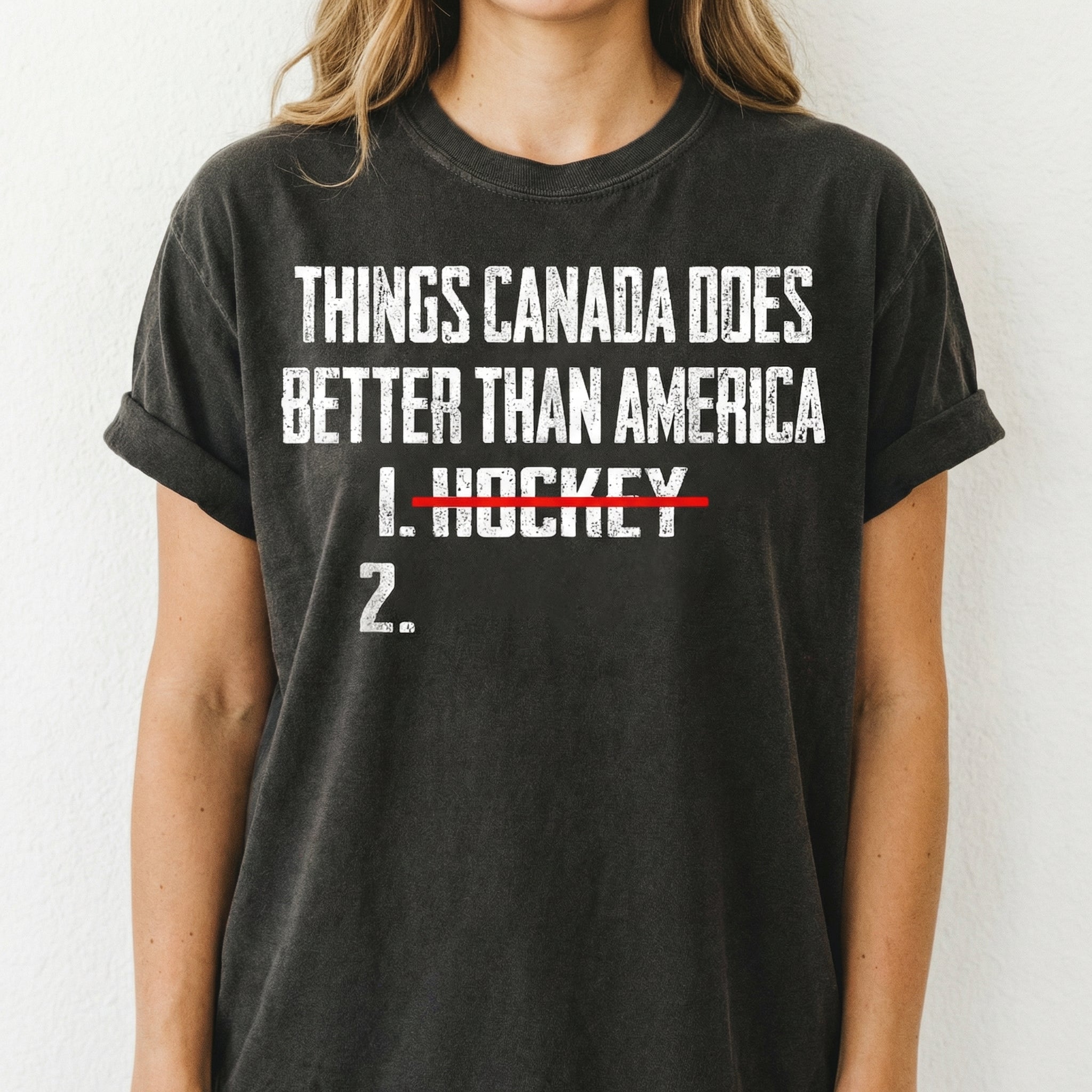 Things Canada Does Better Than America Shirt – Funny Hockey Graphic Tee