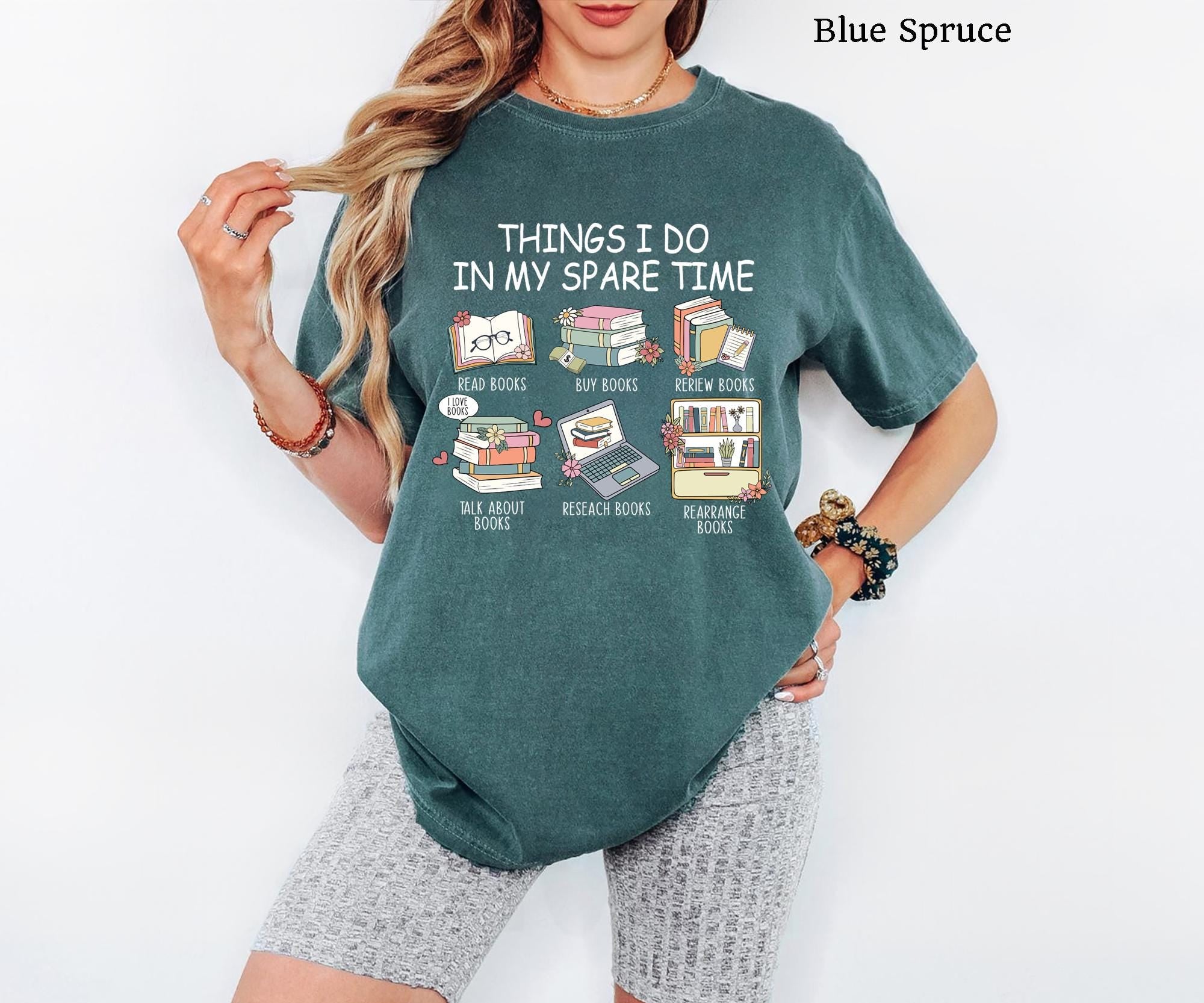 Things I Do in My Spare Time Reading Graphic T-Shirt – Funny Book Lover Tee