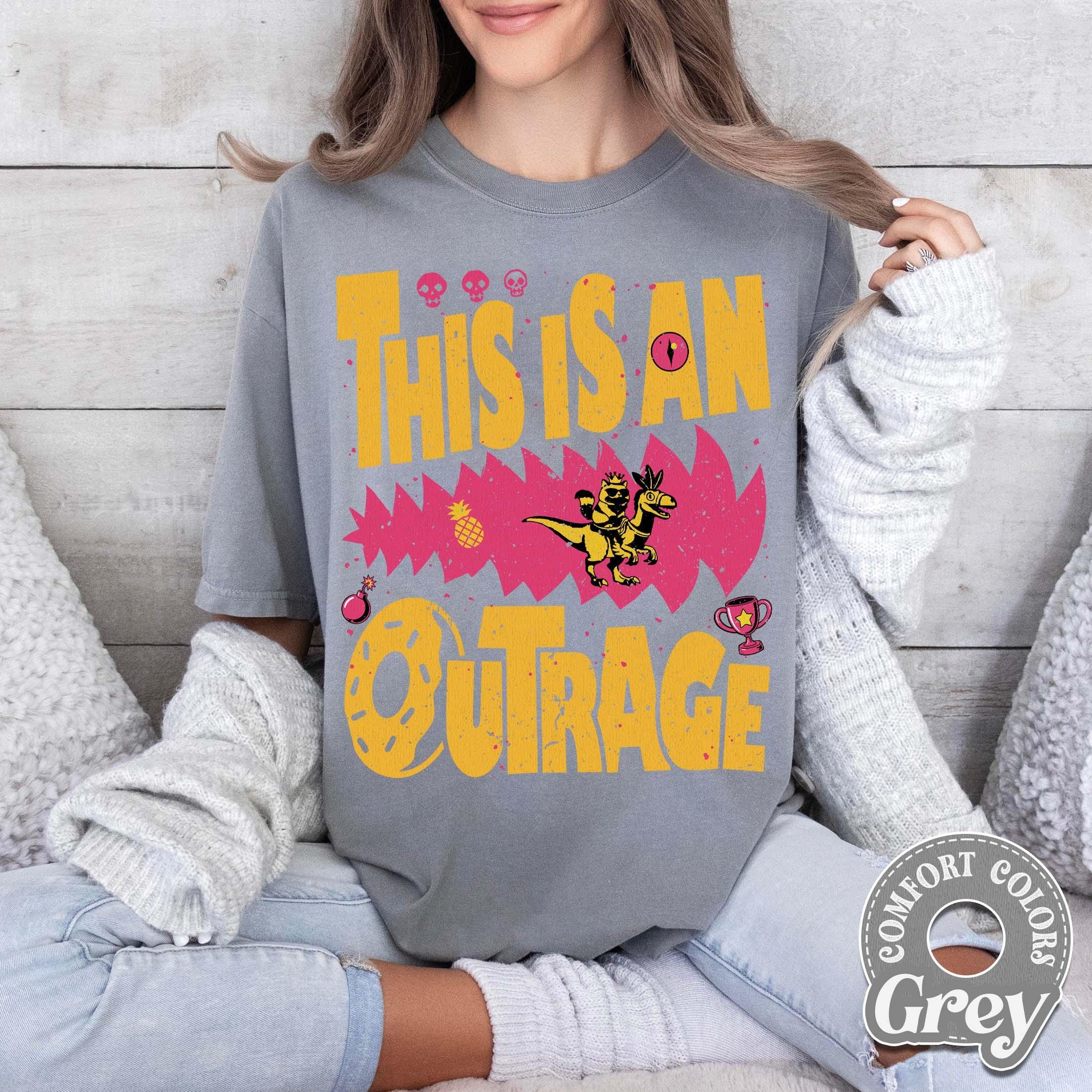 This Is an Outrage Shirt – Princess Donut Cat Inspired Tee for LitRPG Fans