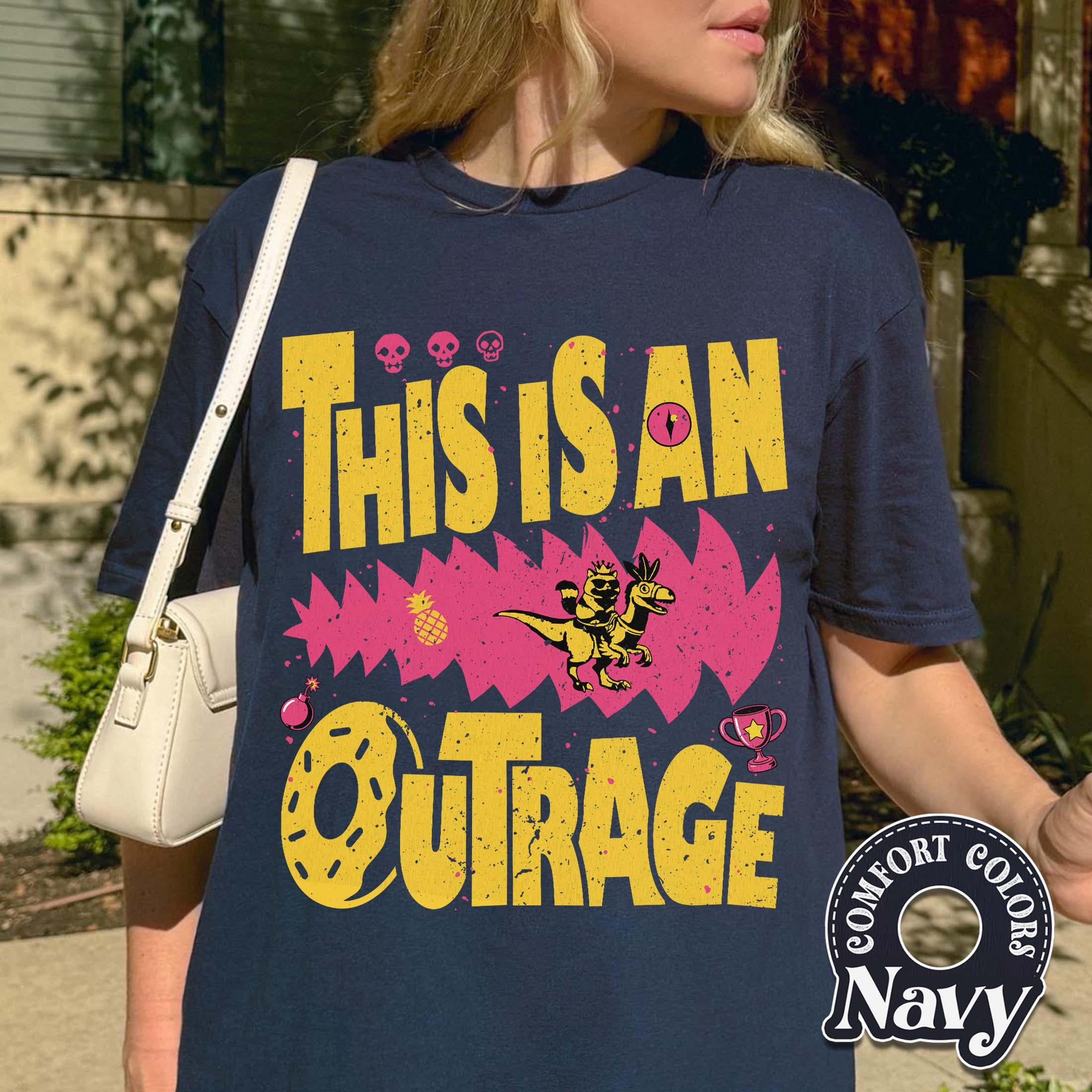 This Is an Outrage Shirt – Princess Donut Cat Inspired Tee for LitRPG Fans