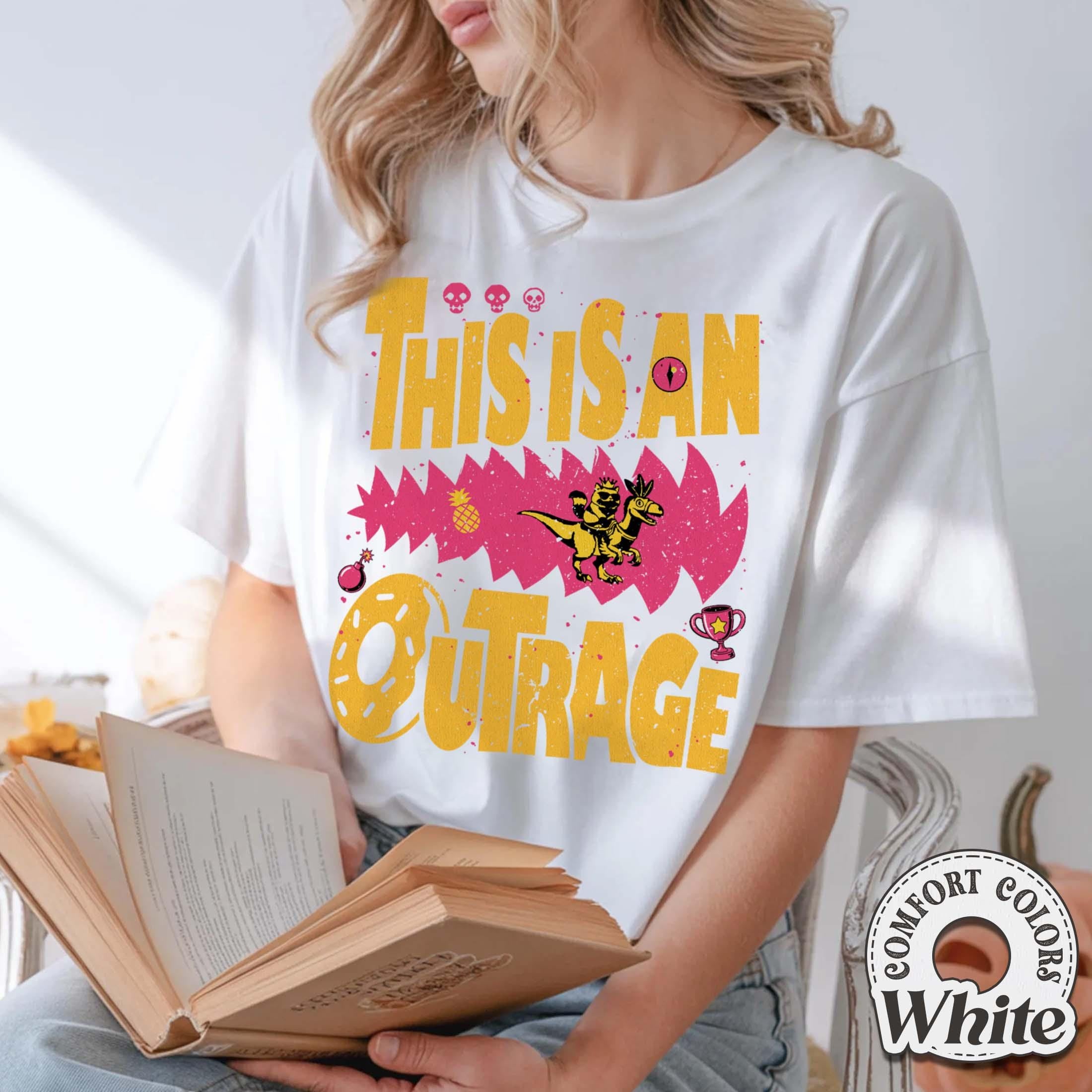 This Is an Outrage Shirt – Princess Donut Cat Inspired Tee for LitRPG Fans