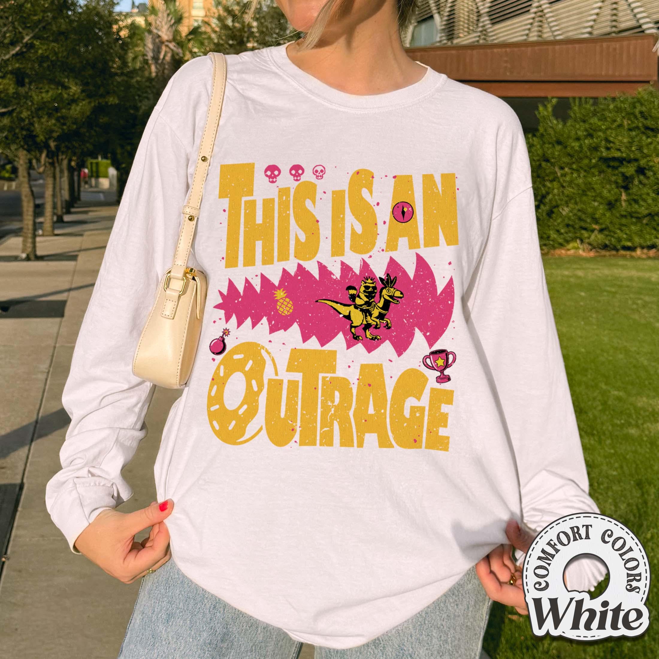 This Is an Outrage Shirt – Princess Donut Cat Inspired Tee for LitRPG Fans