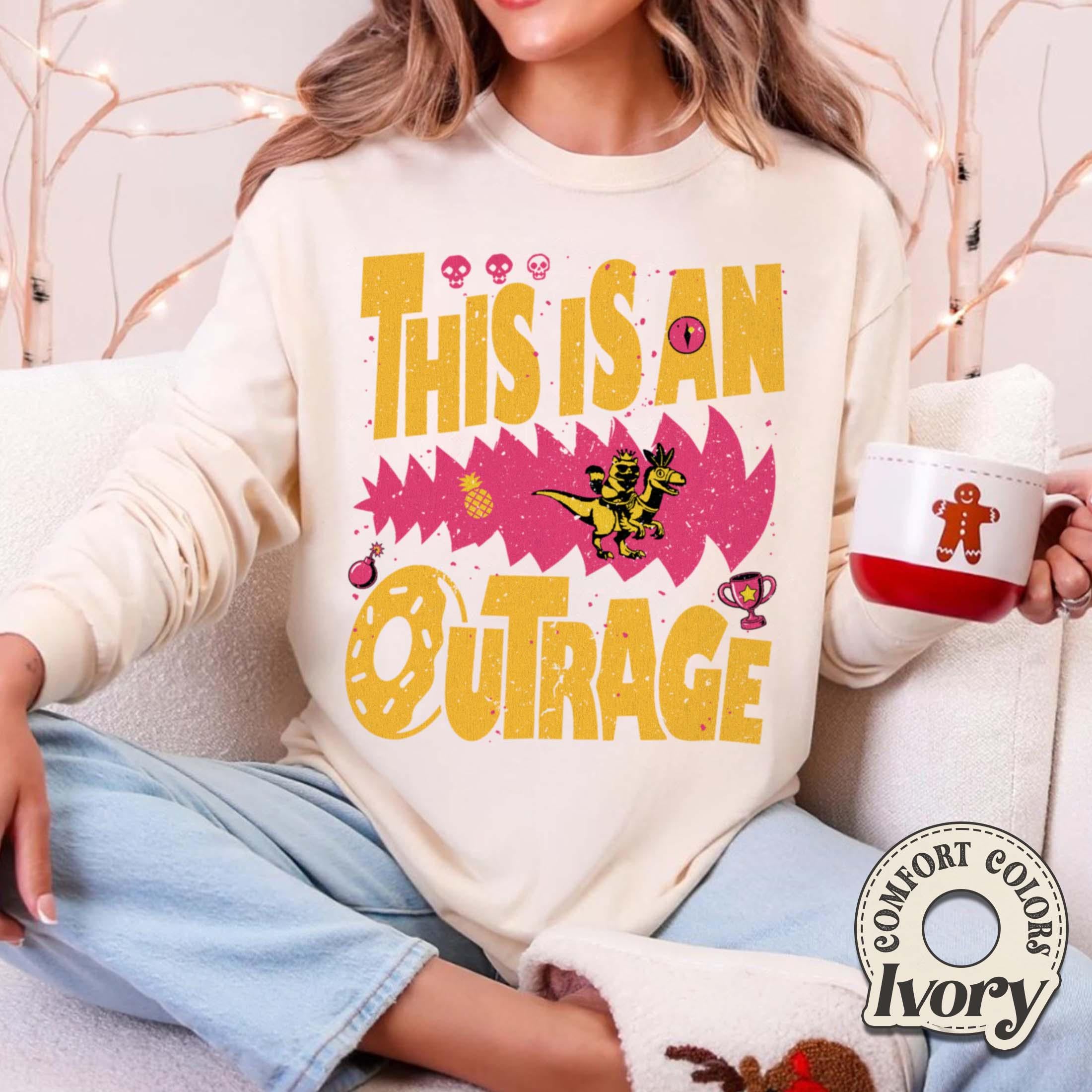 This Is an Outrage Shirt – Princess Donut Cat Inspired Tee for LitRPG Fans