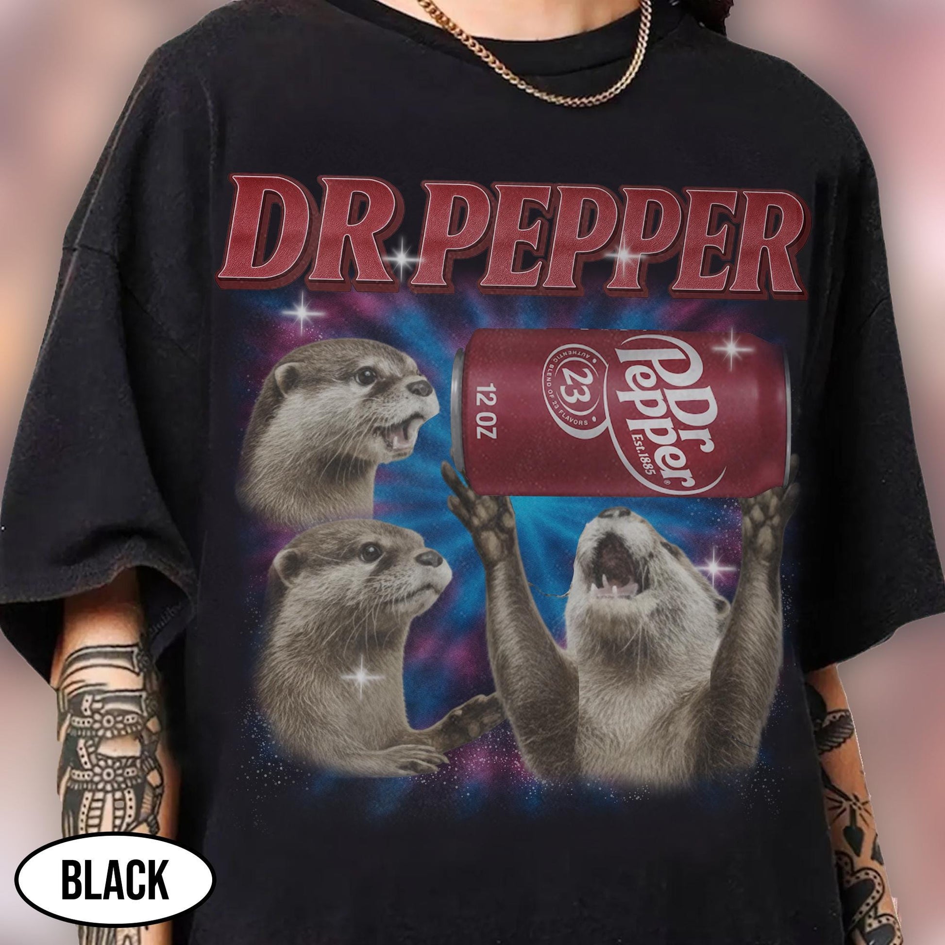 Three Otters Soda Bootleg Shirt - Funny Vintage Parody Graphic Tee