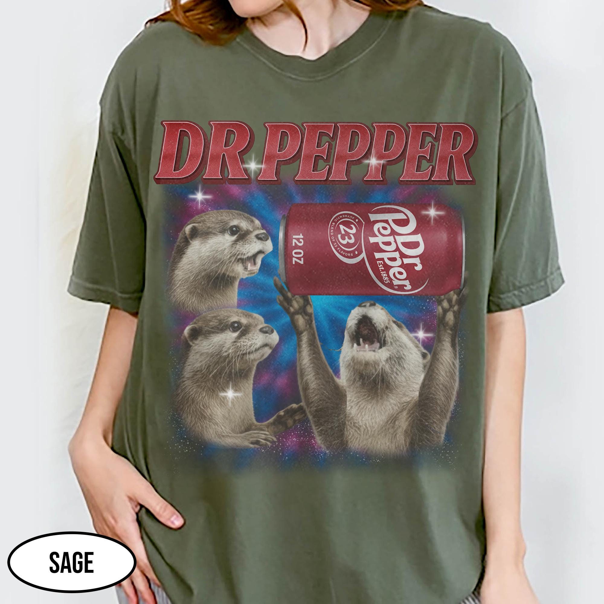 Three Otters Soda Bootleg Shirt - Funny Vintage Parody Graphic Tee