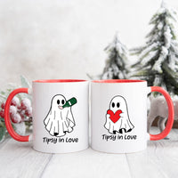 Tipsy Love Ghost Matching Mugs For Couples