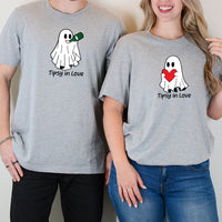 Tipsy Love Ghost Matching T-Shirts For Couples