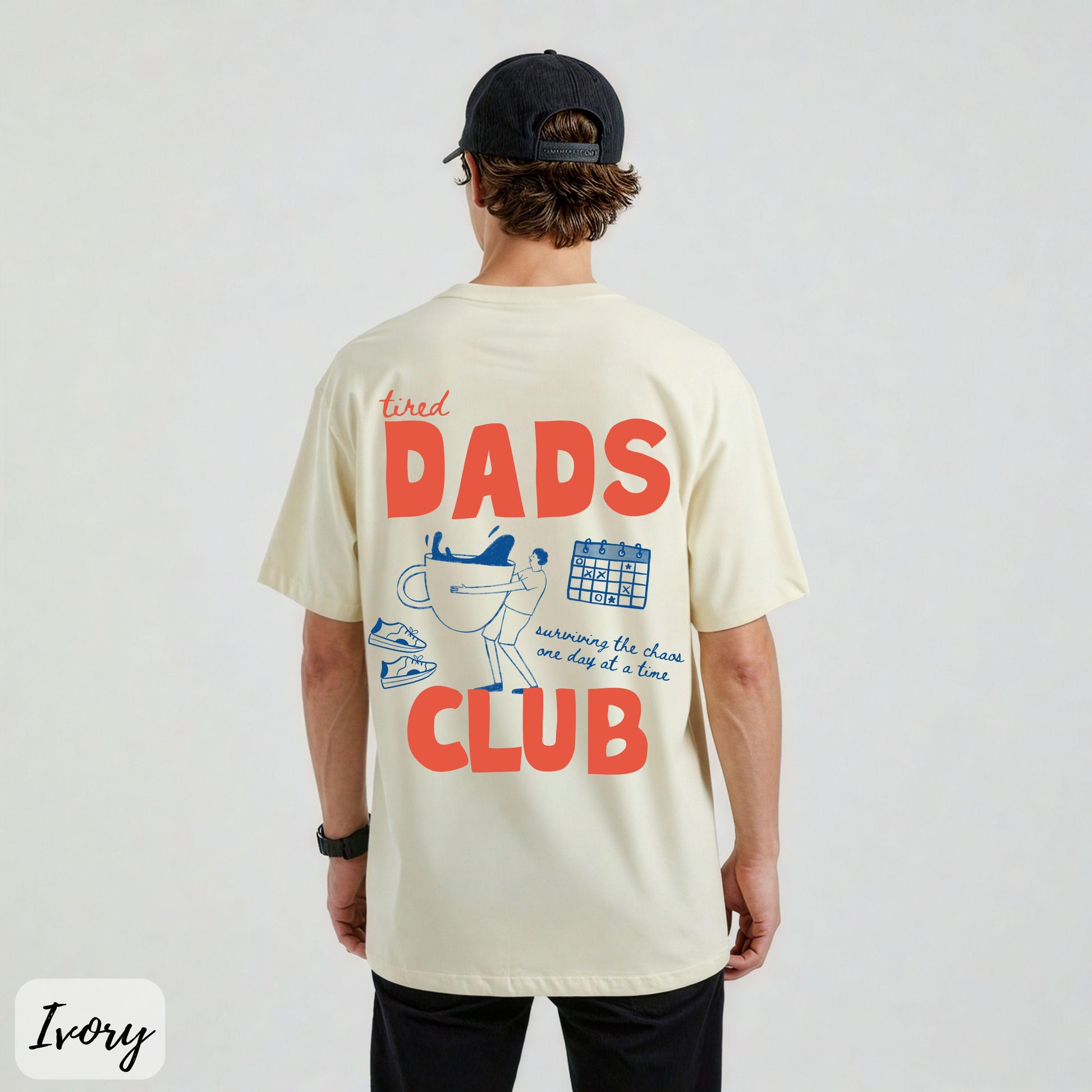 Tired Dads Club T-Shirt – Funny New Dad Gift Tee