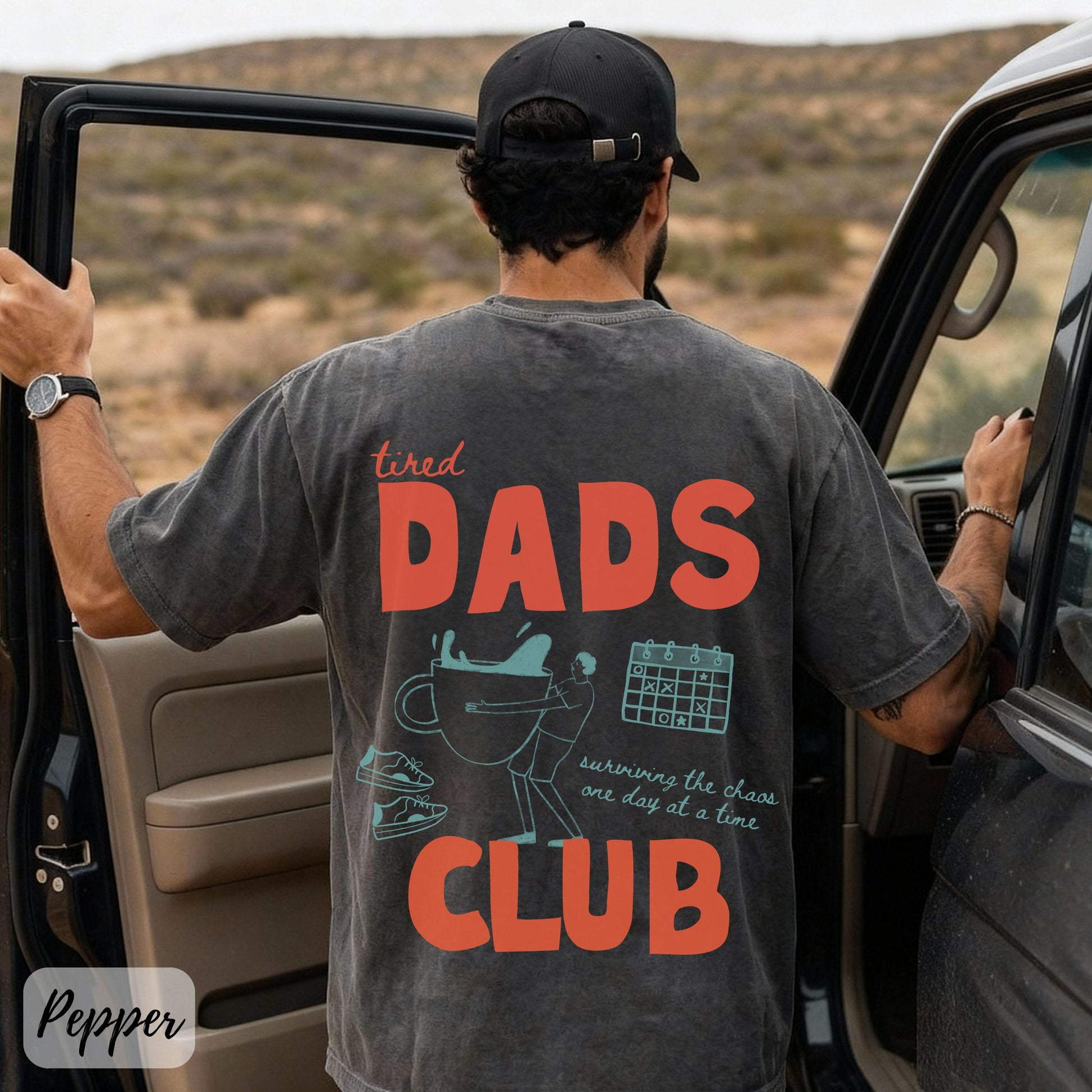 Tired Dads Club T-Shirt – Funny New Dad Gift Tee