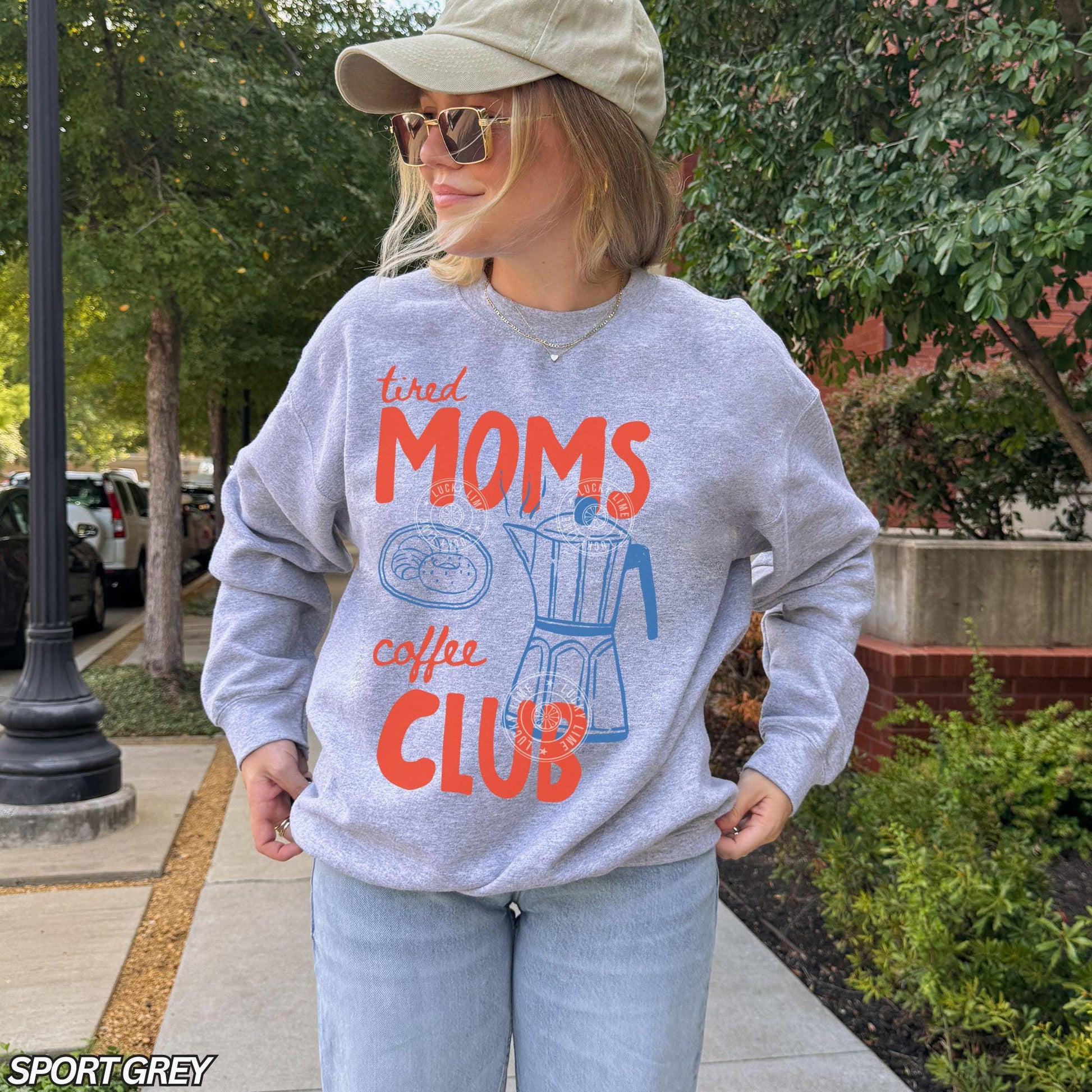 Tired Moms Coffee Club T-Shirt – Trendy Mama Coffee Lover Tee