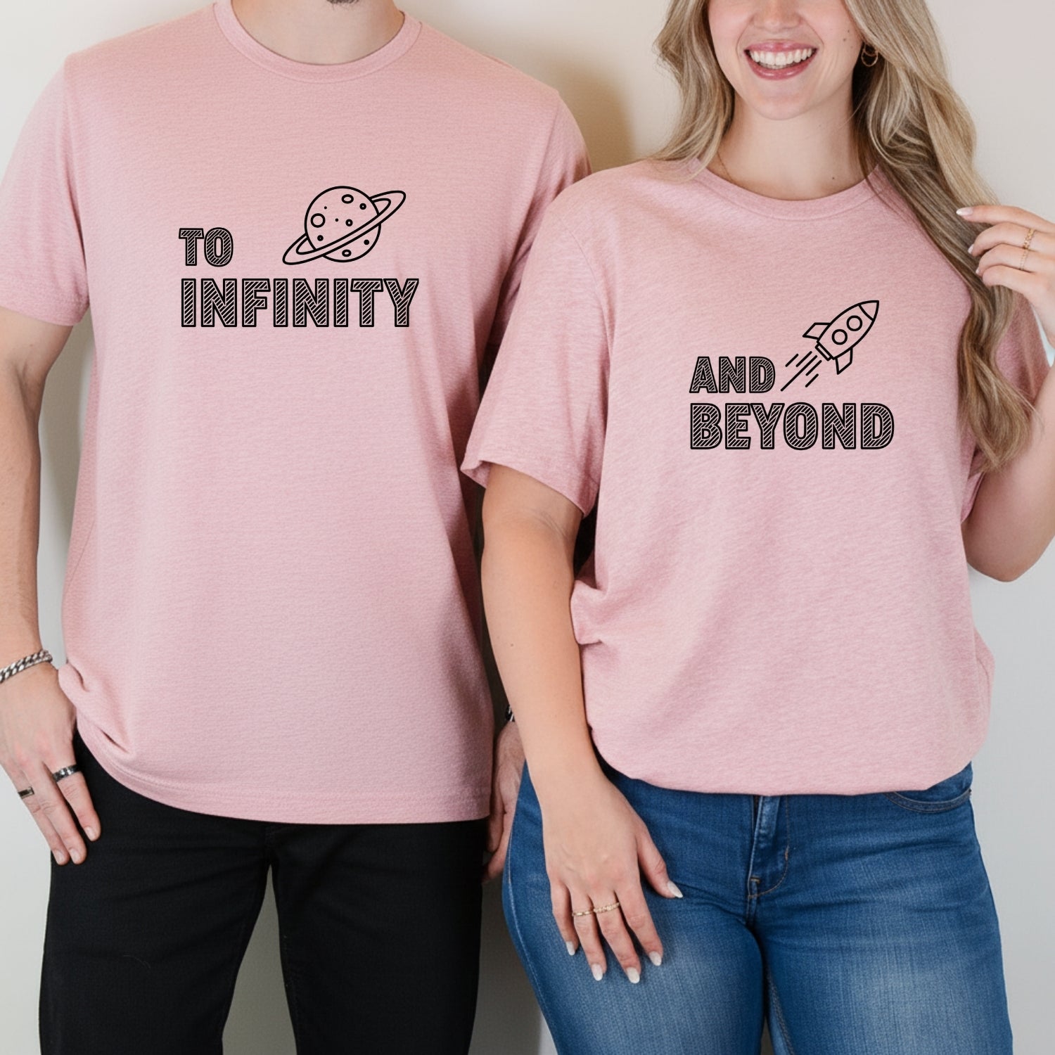 To Infinity And Beyond Matching T-Shirts For Couples