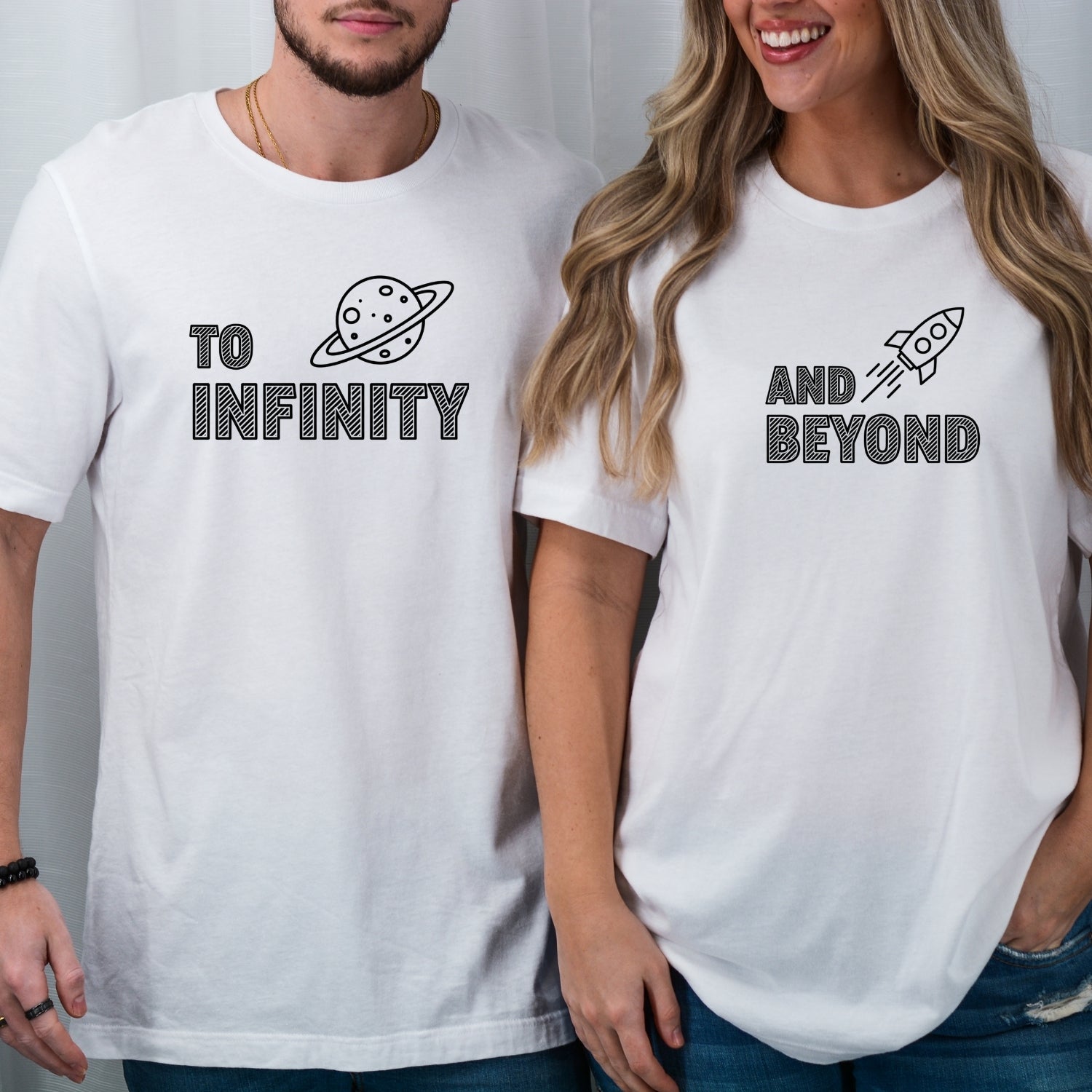 To Infinity And Beyond Matching T-Shirts For Couples
