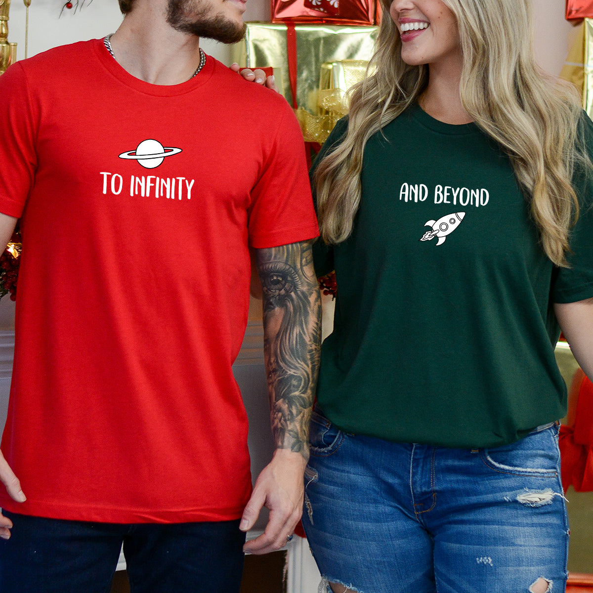 To Infinity and Beyond Matching T-Shirts For Couples