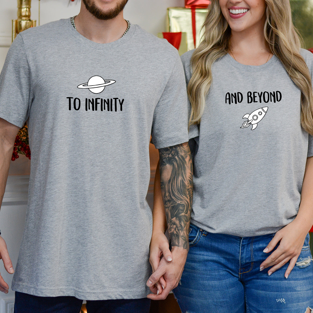 To Infinity and Beyond Matching T-Shirts For Couples