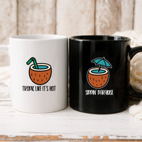 Tropical Vibes Matching Mugs For Couples
