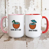 Tropical Vibes Matching Mugs For Couples
