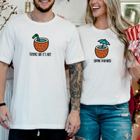 Tropical Vibes Matching T-Shirts For Couples