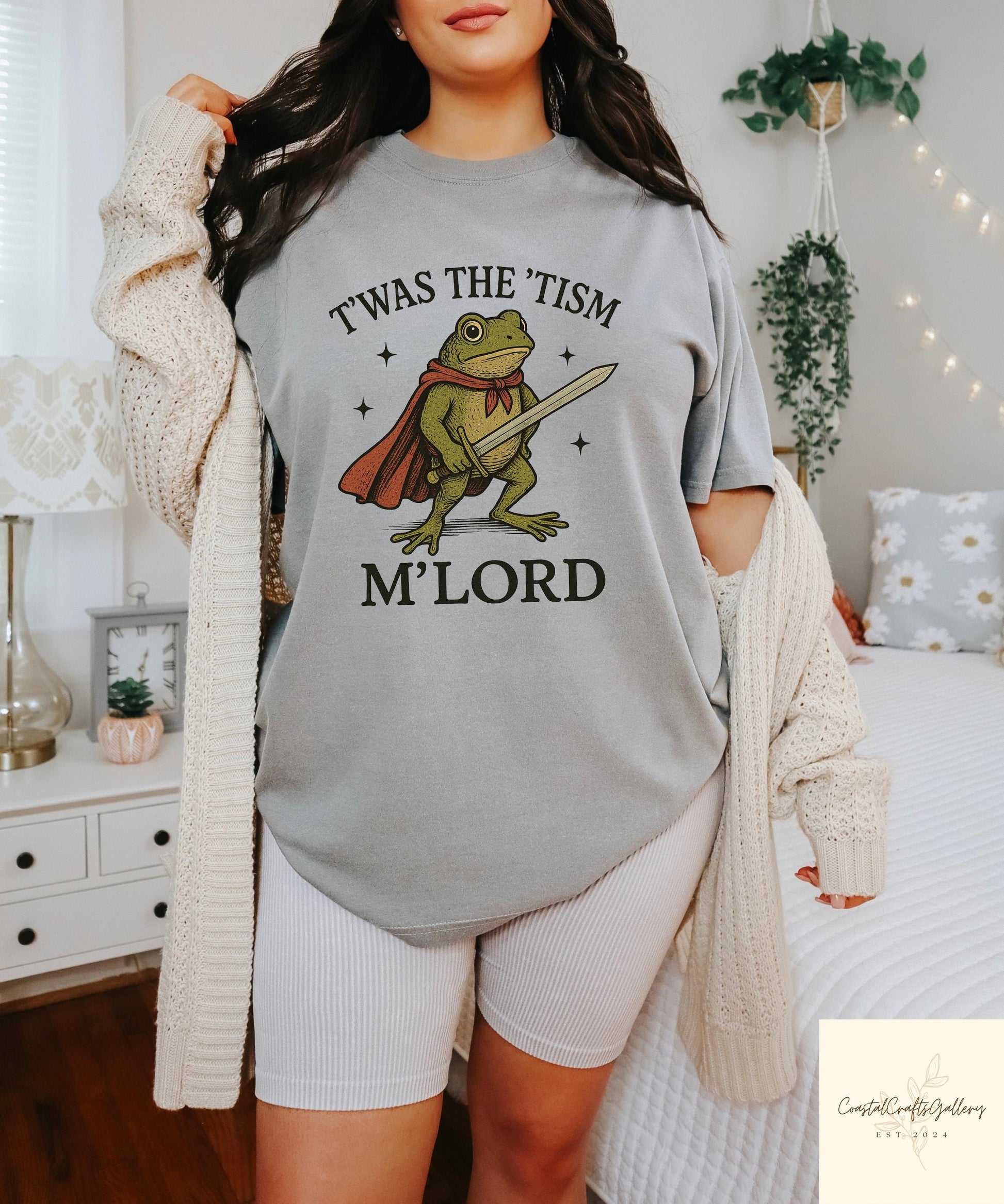 Funny Frog Meme Graphic T-Shirt - Sarcastic Medieval Humor Tee
