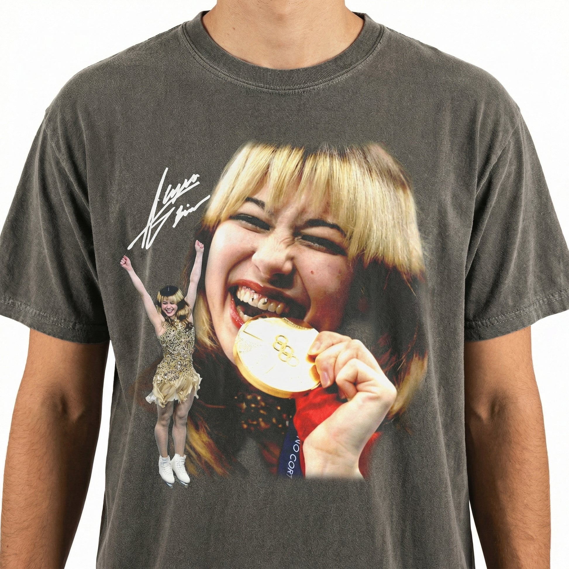 USA Gold Medal Alysa Liu Skating Shirt – Vintage 90s Retro Graphic T-Shirt