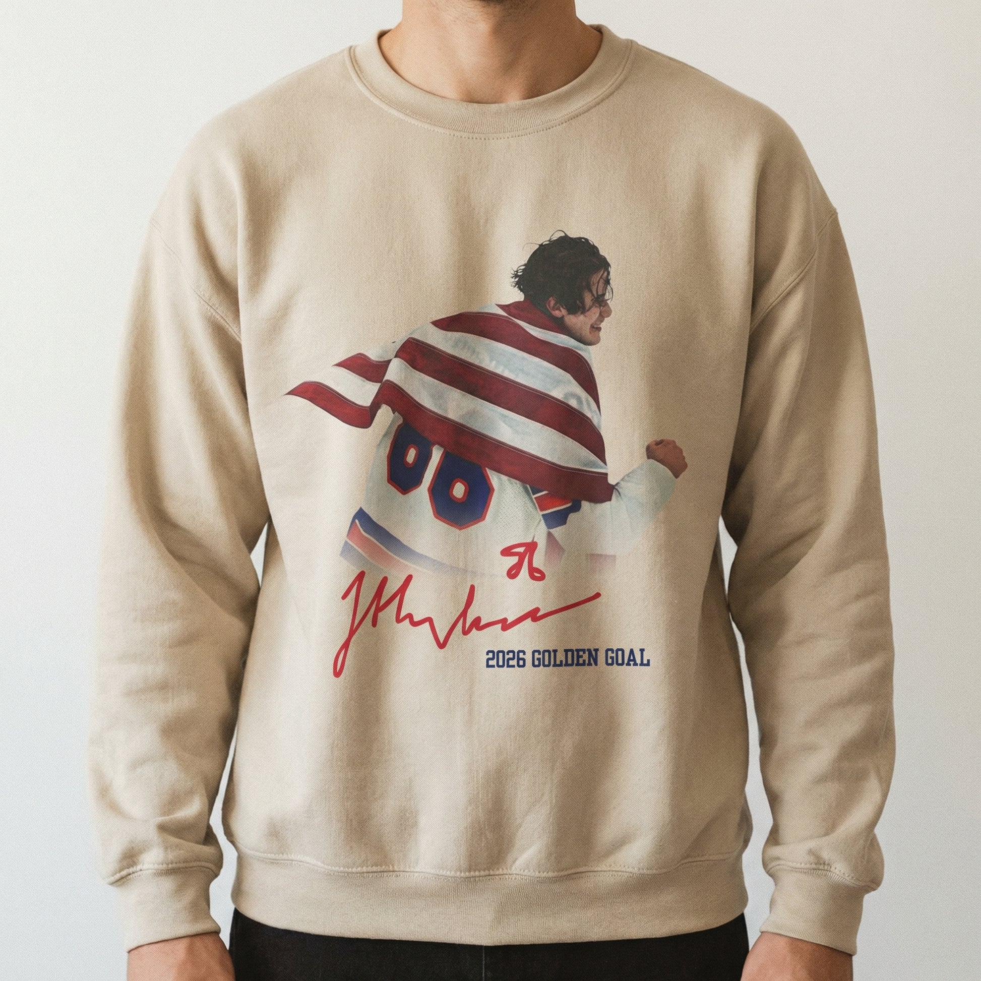 USA Golden Goal 2026 Hughes Hockey Shirt – Championship Graphic T-Shirt