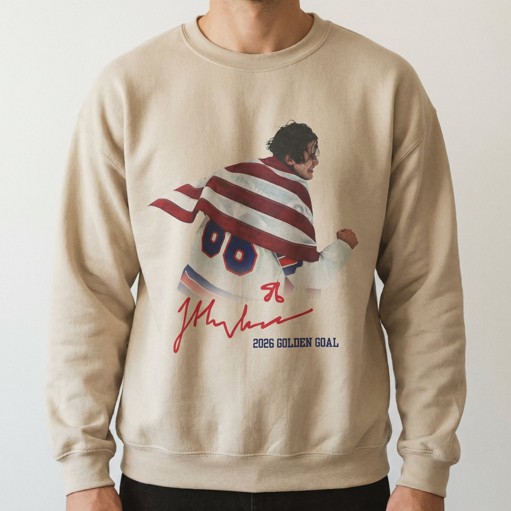 USA Golden Goal 2026 Hughes Hockey Shirt – Championship Graphic T-Shirt
