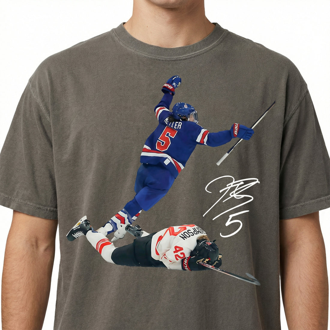 USA Women’s Hockey Hilary Knight Graphic T-Shirt – Vintage Sports Fan Tee