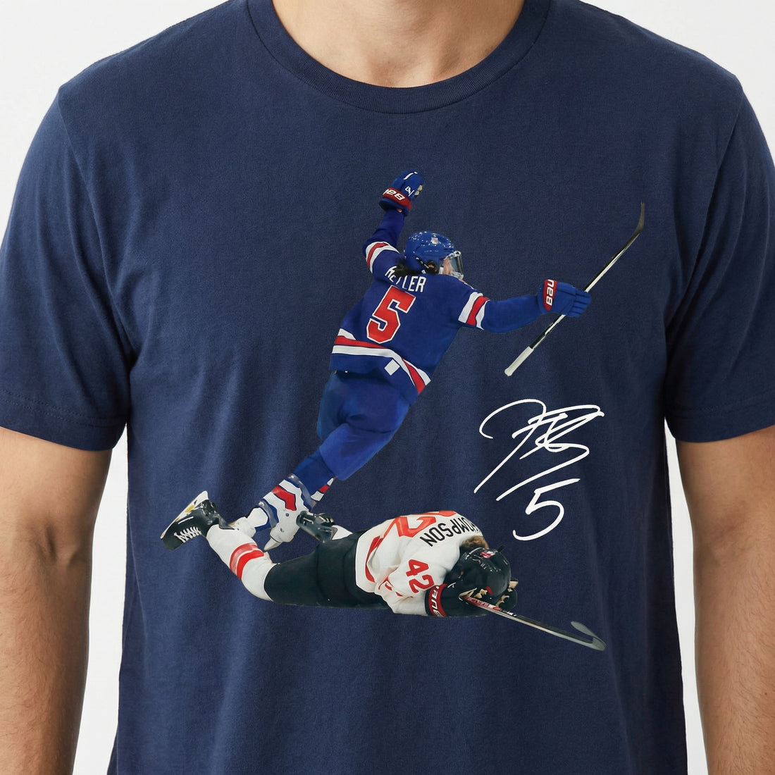 USA Women’s Hockey Hilary Knight Graphic T-Shirt – Vintage Sports Fan Tee
