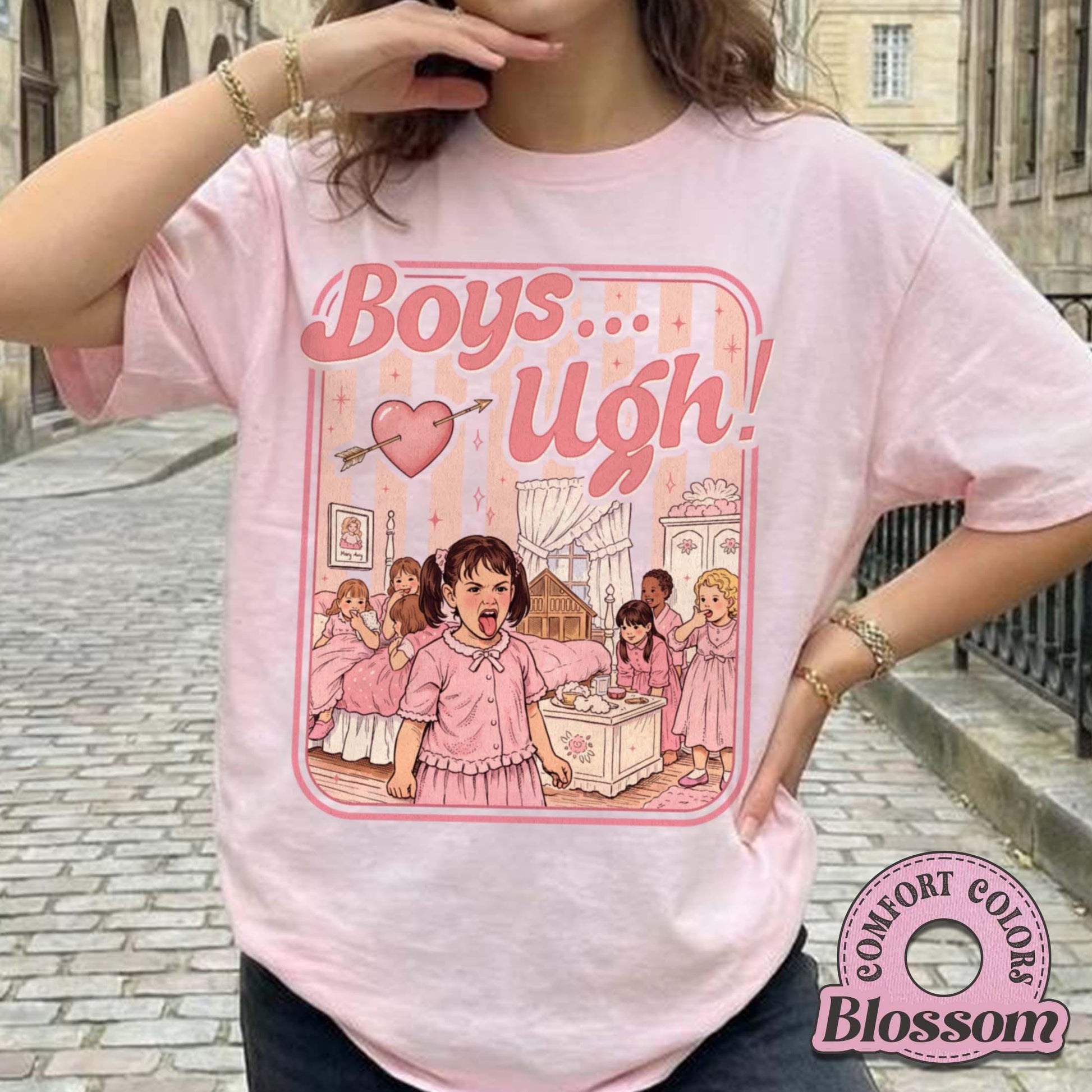 Ugh Funny Valentine T-Shirt – Retro 90s Style Quote Graphic Tee – Valentine’s Day Gift