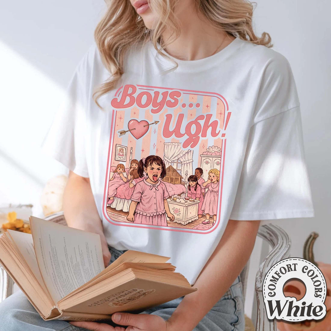 Ugh Funny Valentine T-Shirt – Retro 90s Style Quote Graphic Tee – Valentine’s Day Gift