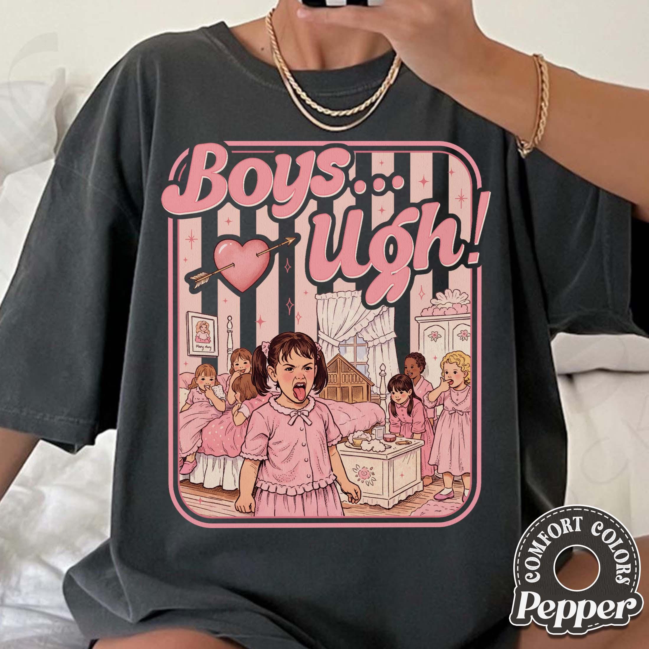 Ugh Funny Valentine T-Shirt – Retro 90s Style Quote Graphic Tee