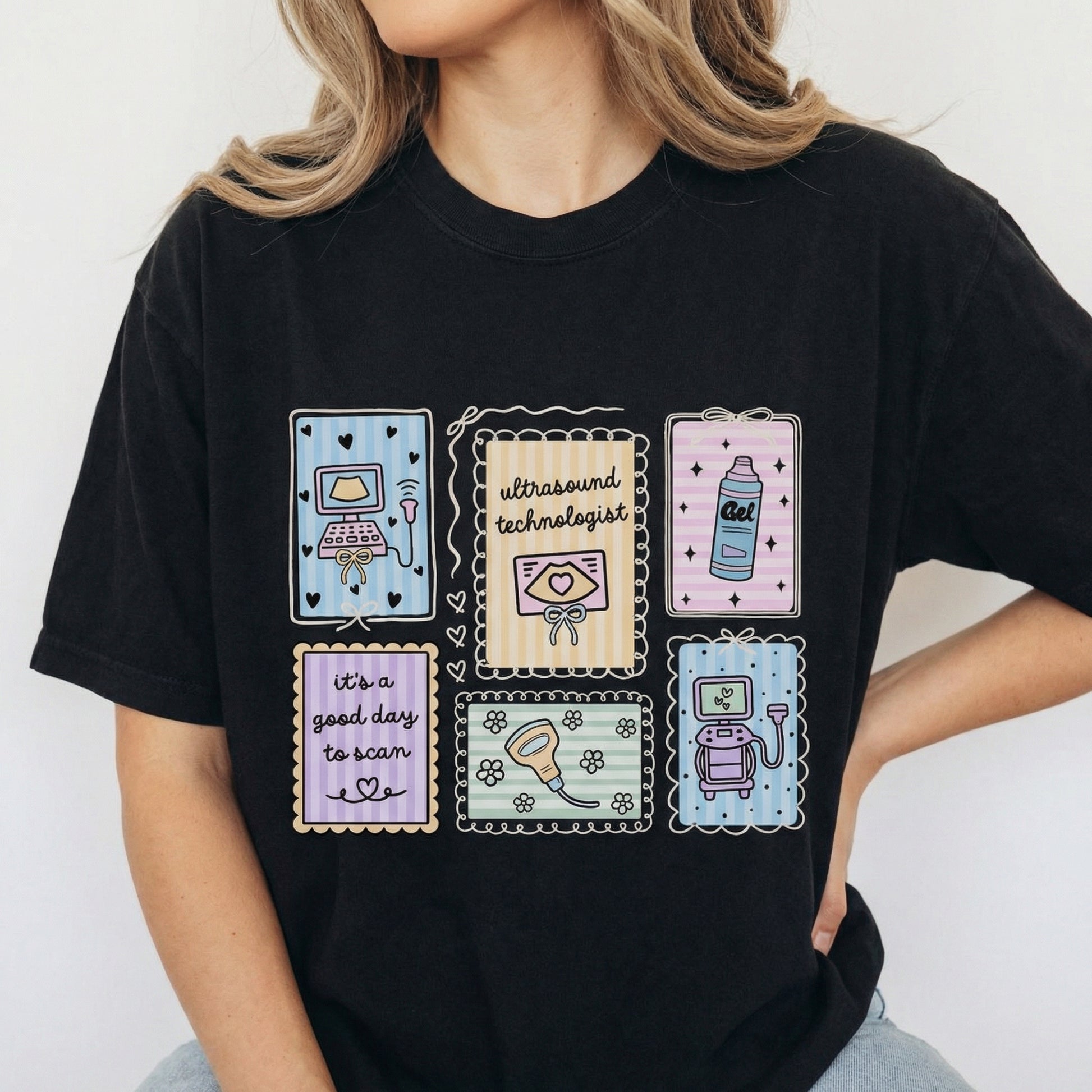 Ultrasound Technologist Shirt – Sonographer Coquette Graphic Tee
