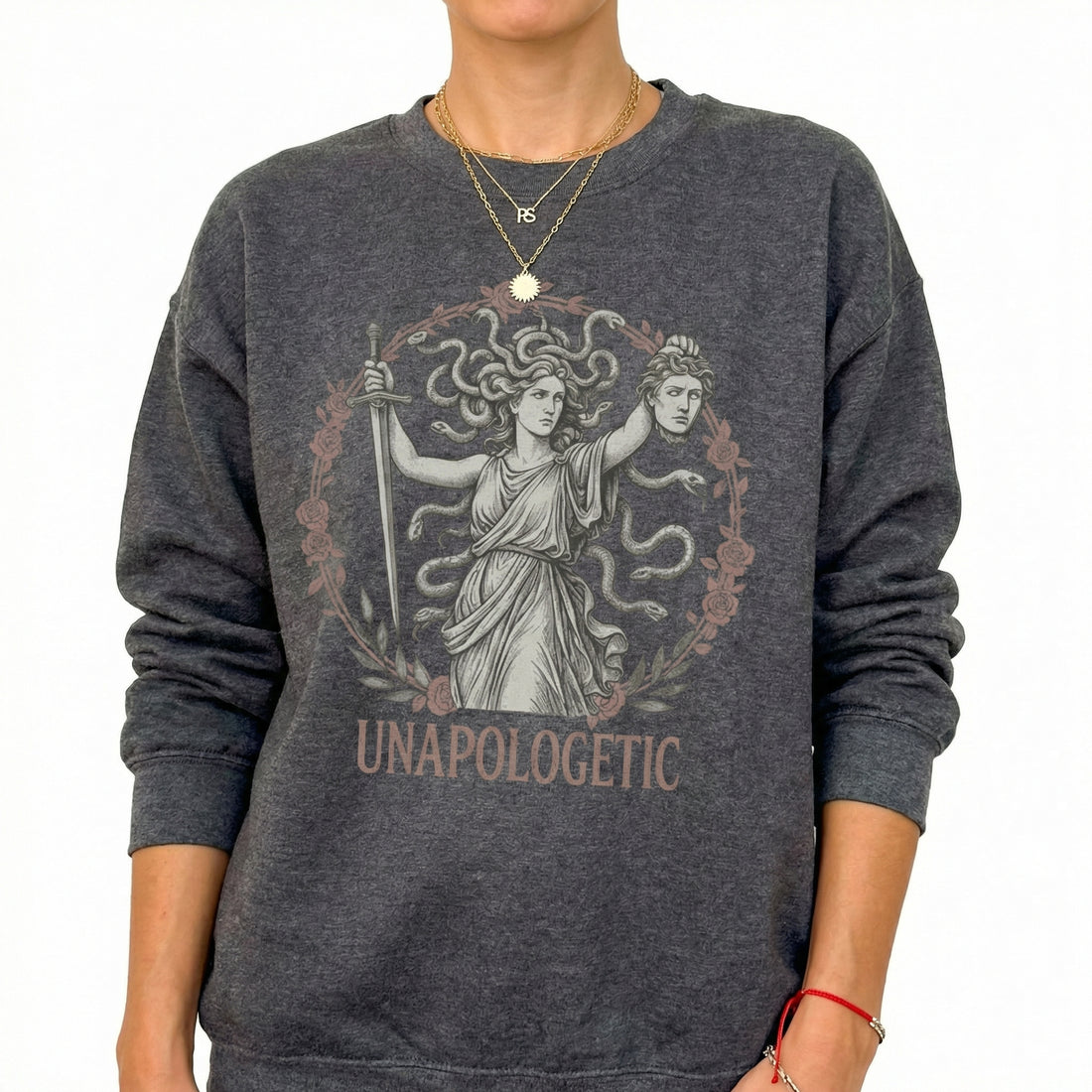 Unapologetic Medusa Graphic T-Shirt – Women’s Empowerment Statement Tee – Gift for Her