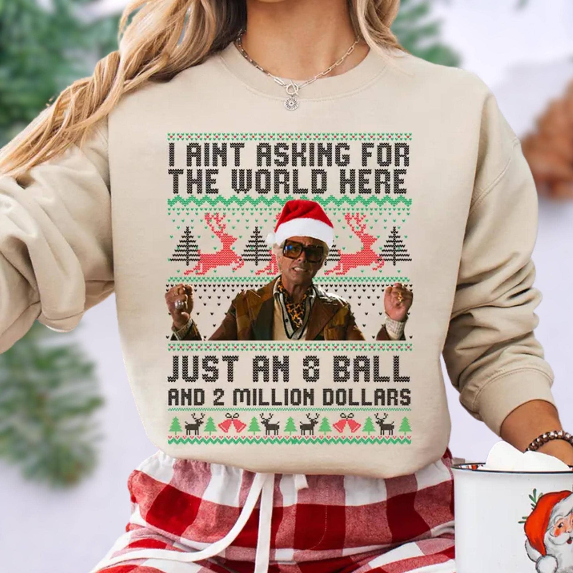 Uncle Baby Billy 8 Ball & 2 Million Dollars Christmas T-Shirt – Funny Righteous Gemstones Holiday Shirt