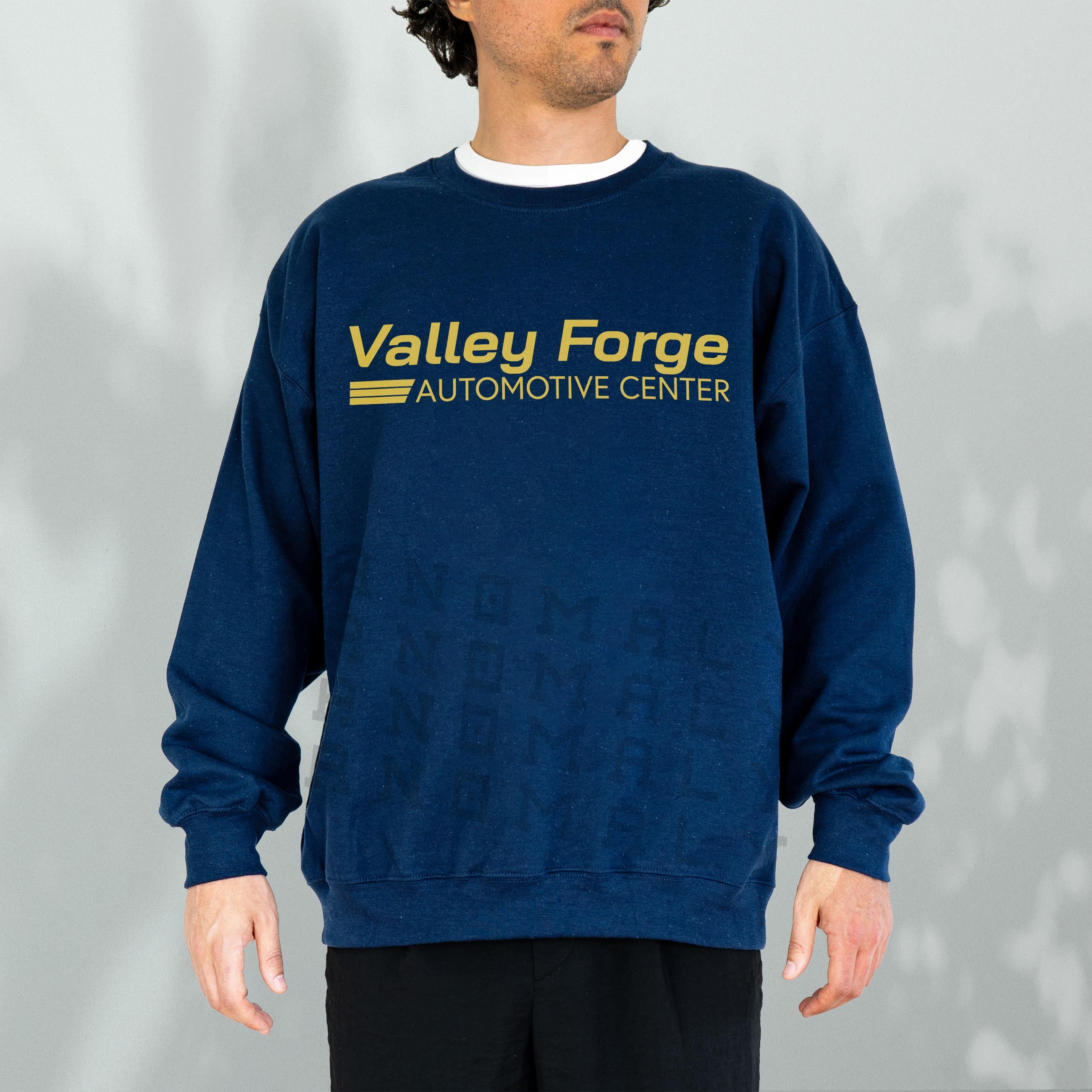 Valley Forge Automotive Sweatshirt – Funny TV Show Fan Apparel