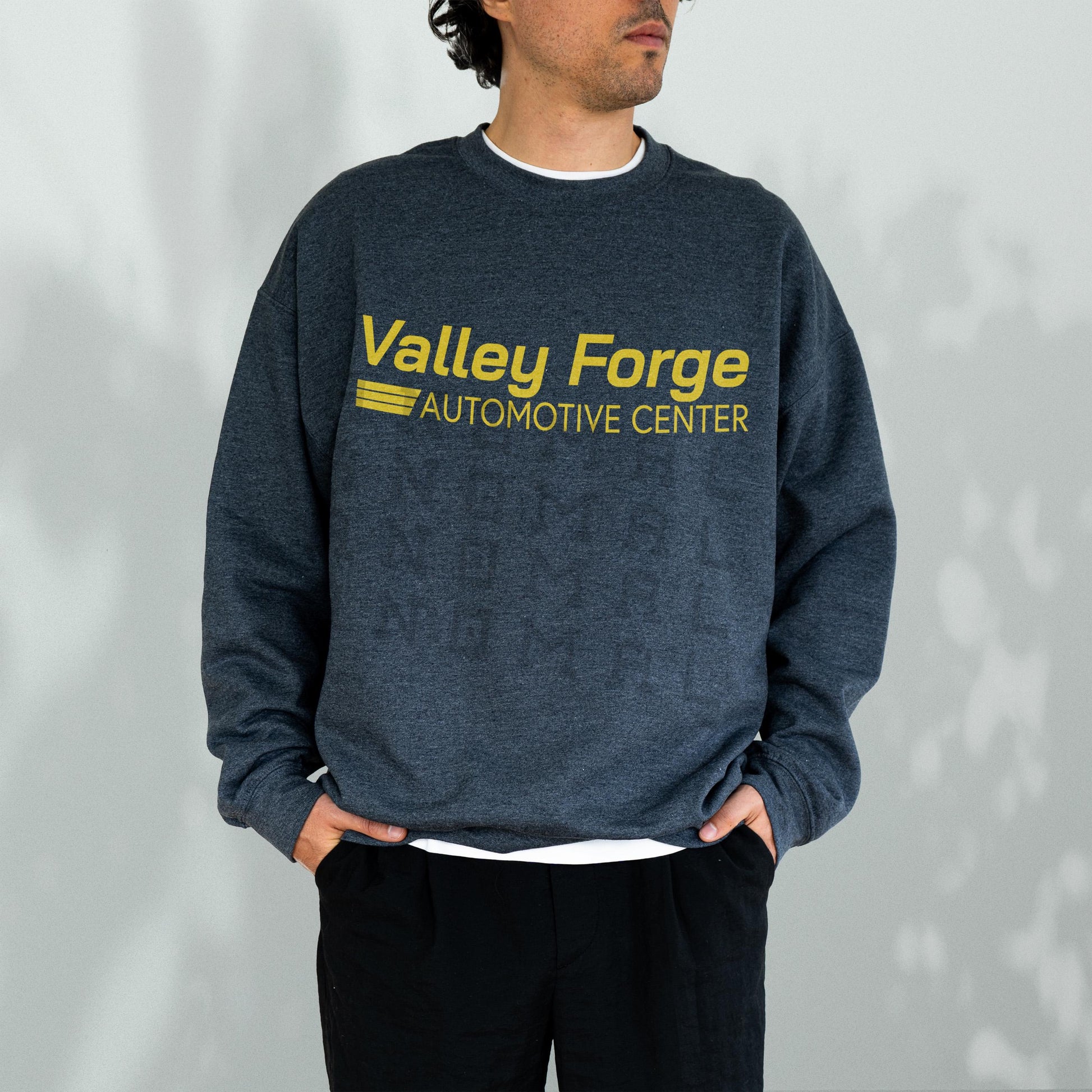Valley Forge Automotive Sweatshirt – Funny TV Show Fan Apparel