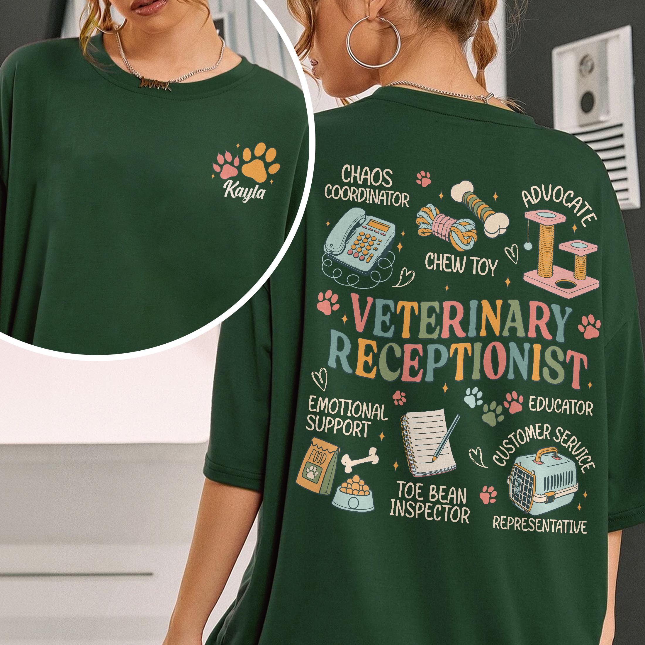 Veterinary Receptionist Sweatshirt – Vet Assistant Animal Lover Gift