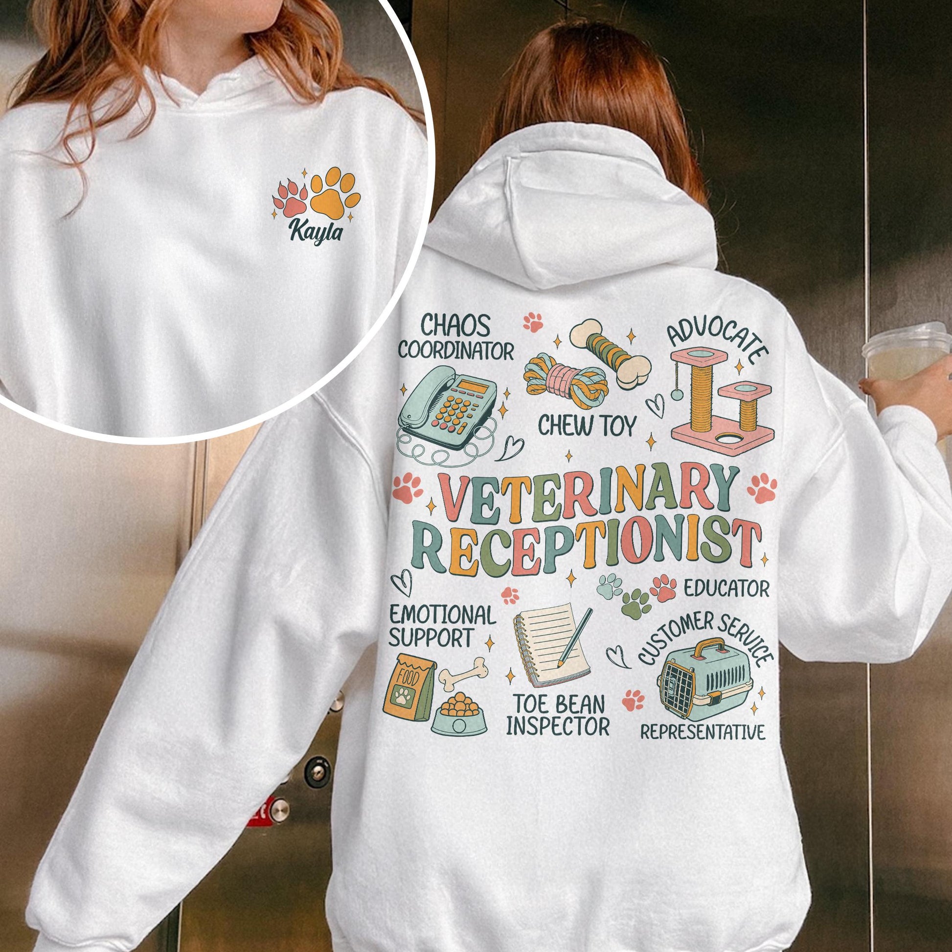 Veterinary Receptionist Sweatshirt – Vet Assistant Animal Lover Gift