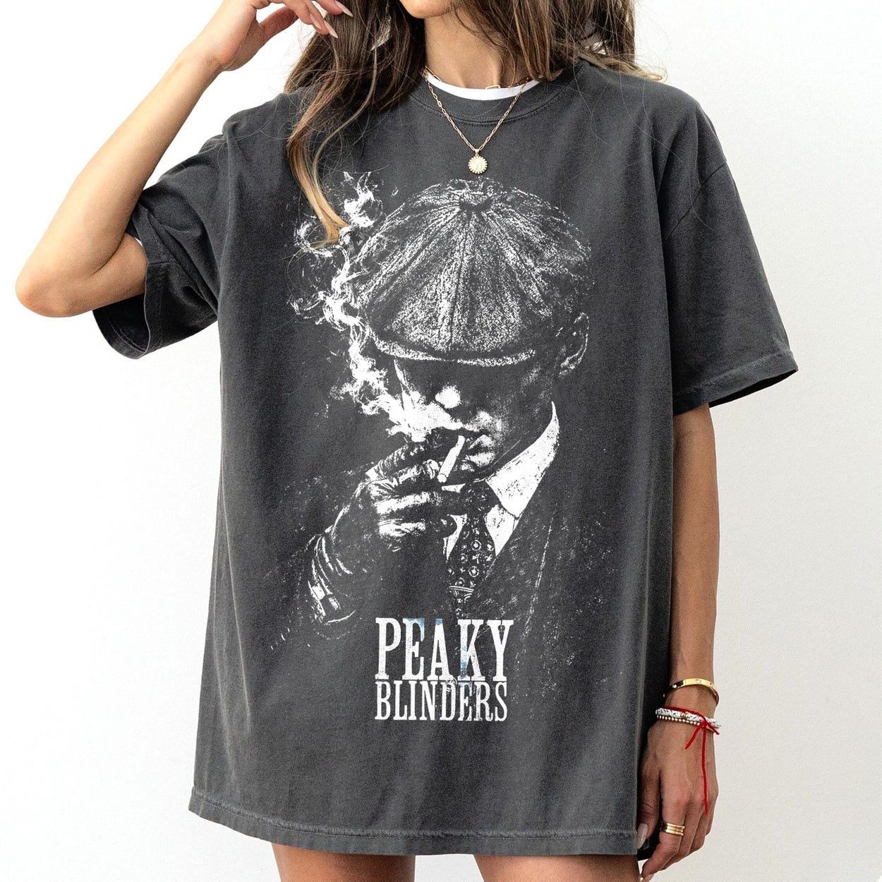Vintage 1920s Gangster Graphic T-Shirt – Classic Peaky Blinders TV Style Fan Gift Tee