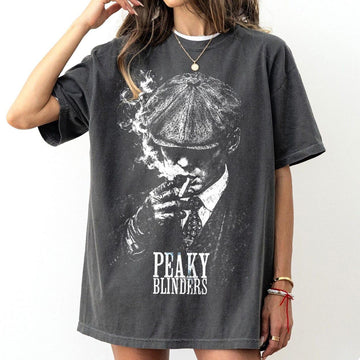 Vintage 1920s Gangster Graphic T-Shirt – Classic Peaky Blinders TV Style Fan Gift Tee