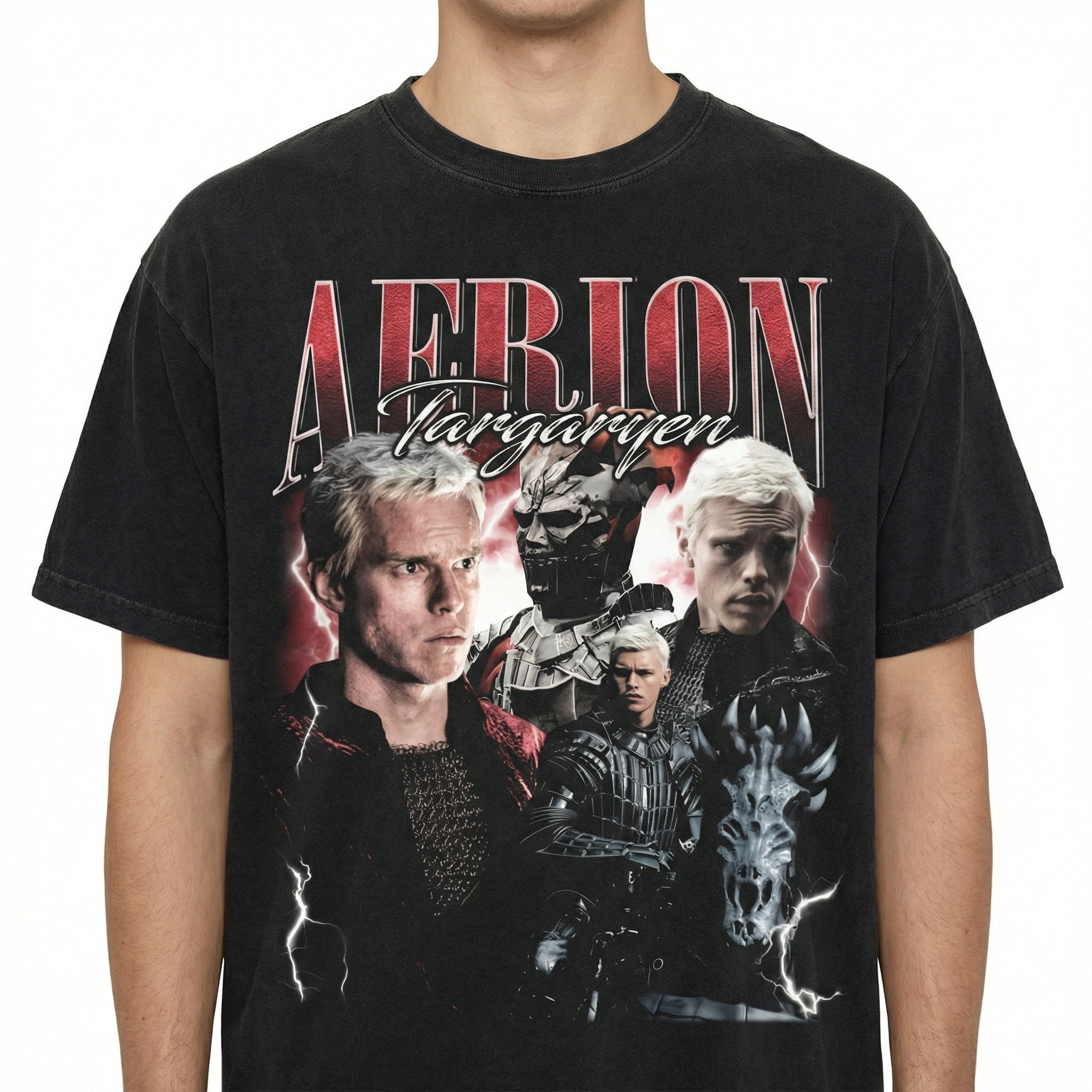 Vintage 90s Aerion Targaryen Dragon Fantasy T-Shirt – Unisex Retro Medieval Sweatshirt