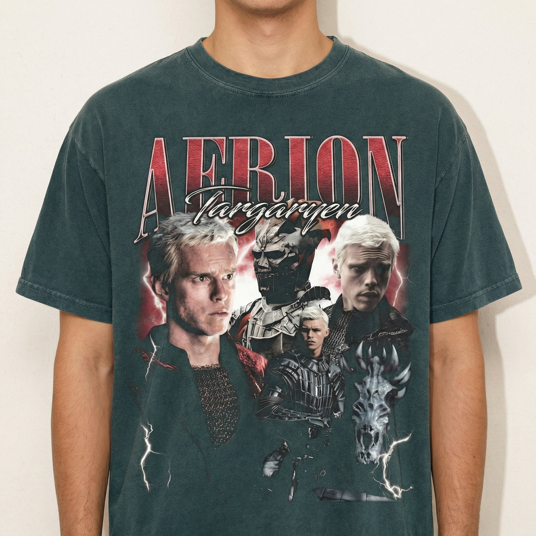 Vintage 90s Aerion Targaryen Dragon Fantasy T-Shirt – Unisex Retro Medieval Sweatshirt