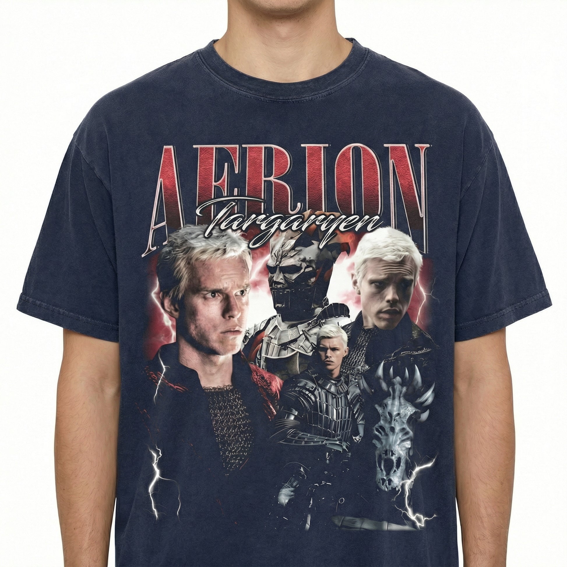 Vintage 90s Aerion Targaryen Dragon Fantasy T-Shirt – Unisex Retro Medieval Sweatshirt