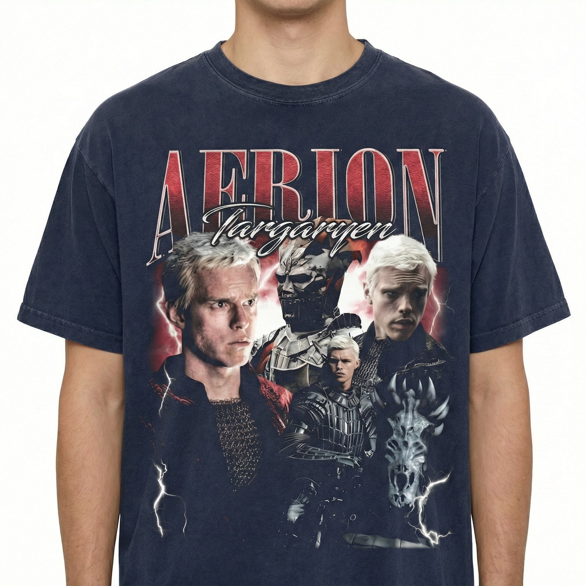 Vintage 90s Aerion Targaryen Dragon Fantasy T-Shirt – Unisex Retro Medieval Sweatshirt
