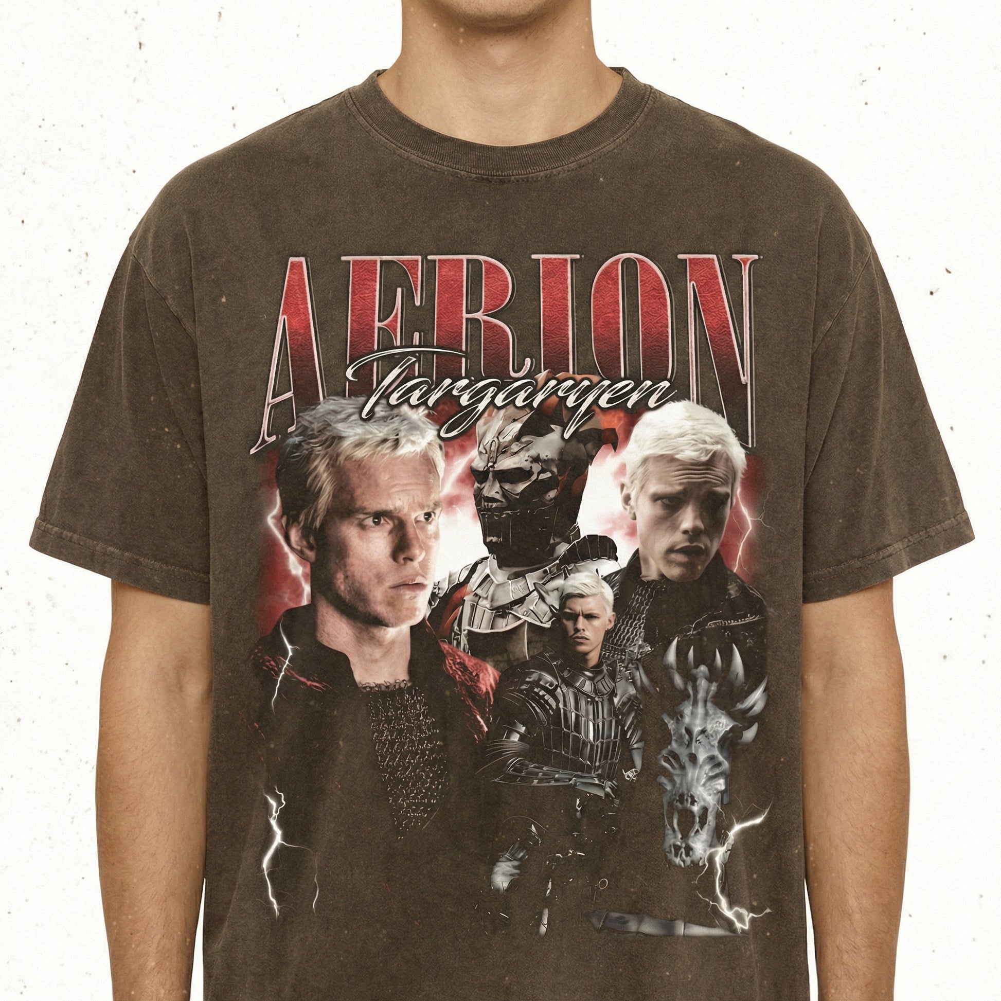 Vintage 90s Aerion Targaryen Dragon Fantasy T-Shirt – Unisex Retro Medieval Sweatshirt