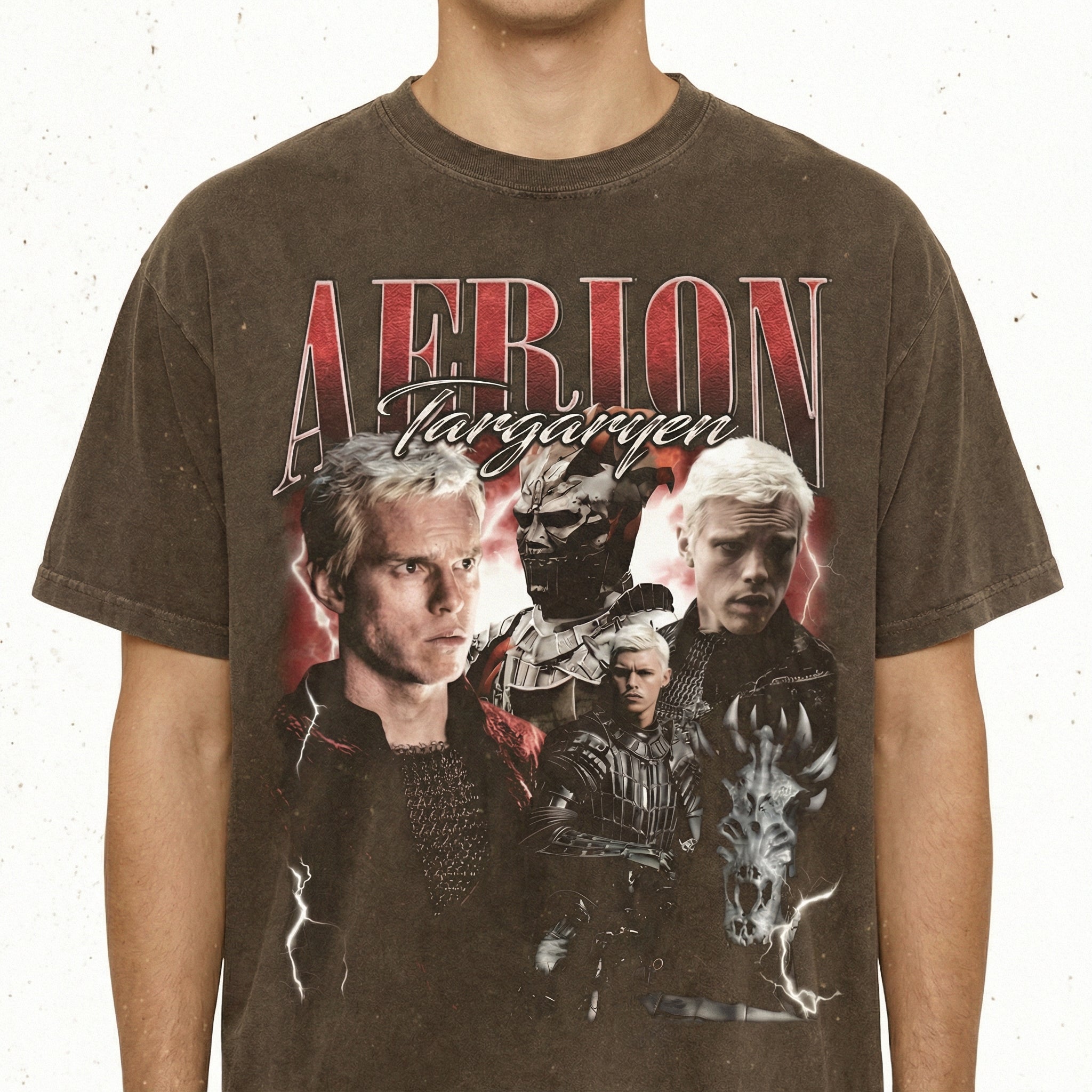Vintage 90s Aerion Targaryen Dragon Fantasy T-Shirt – Unisex Retro Medieval Sweatshirt