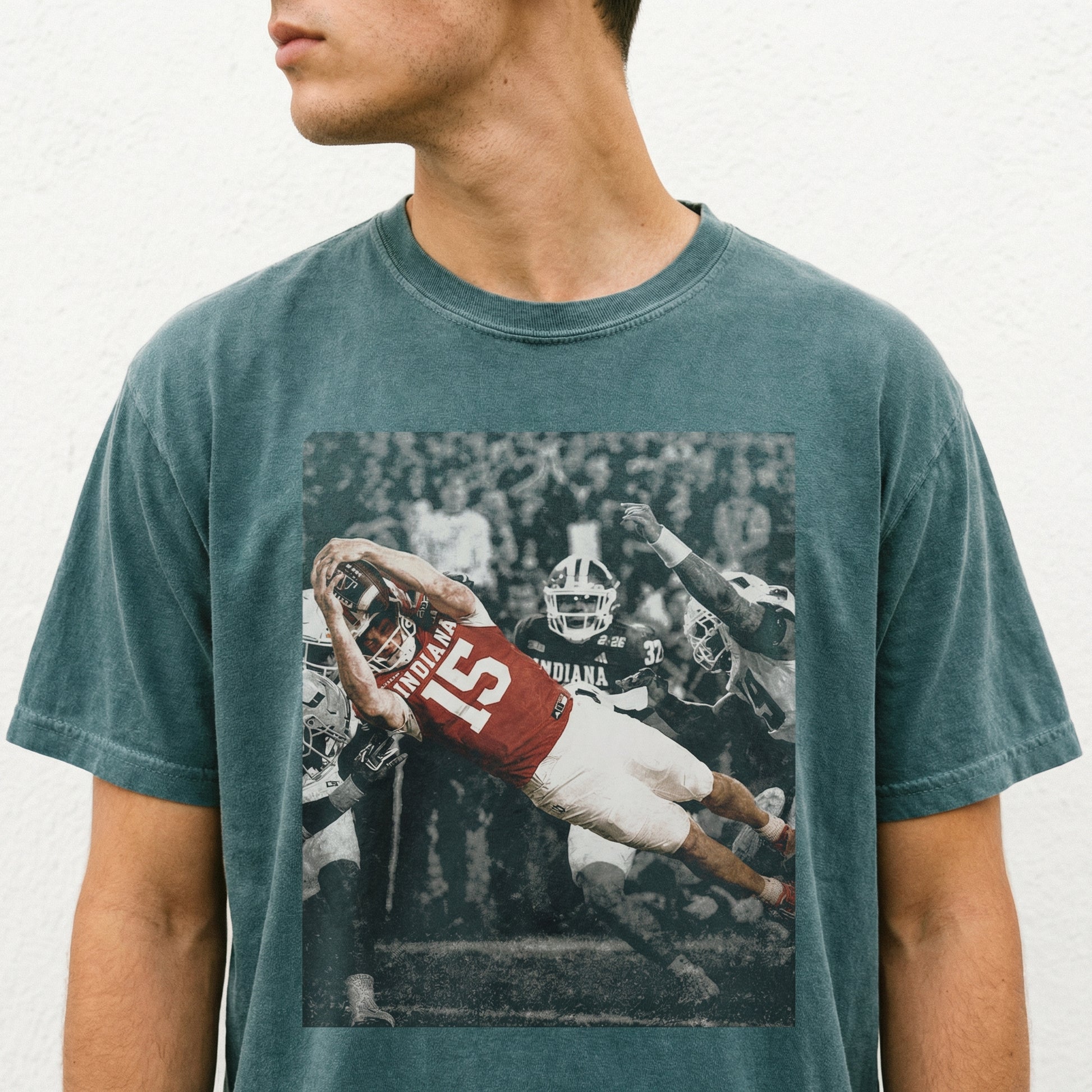 Vintage 90s Football Mendoza Graphic T-Shirt – Retro Sports Style Tee