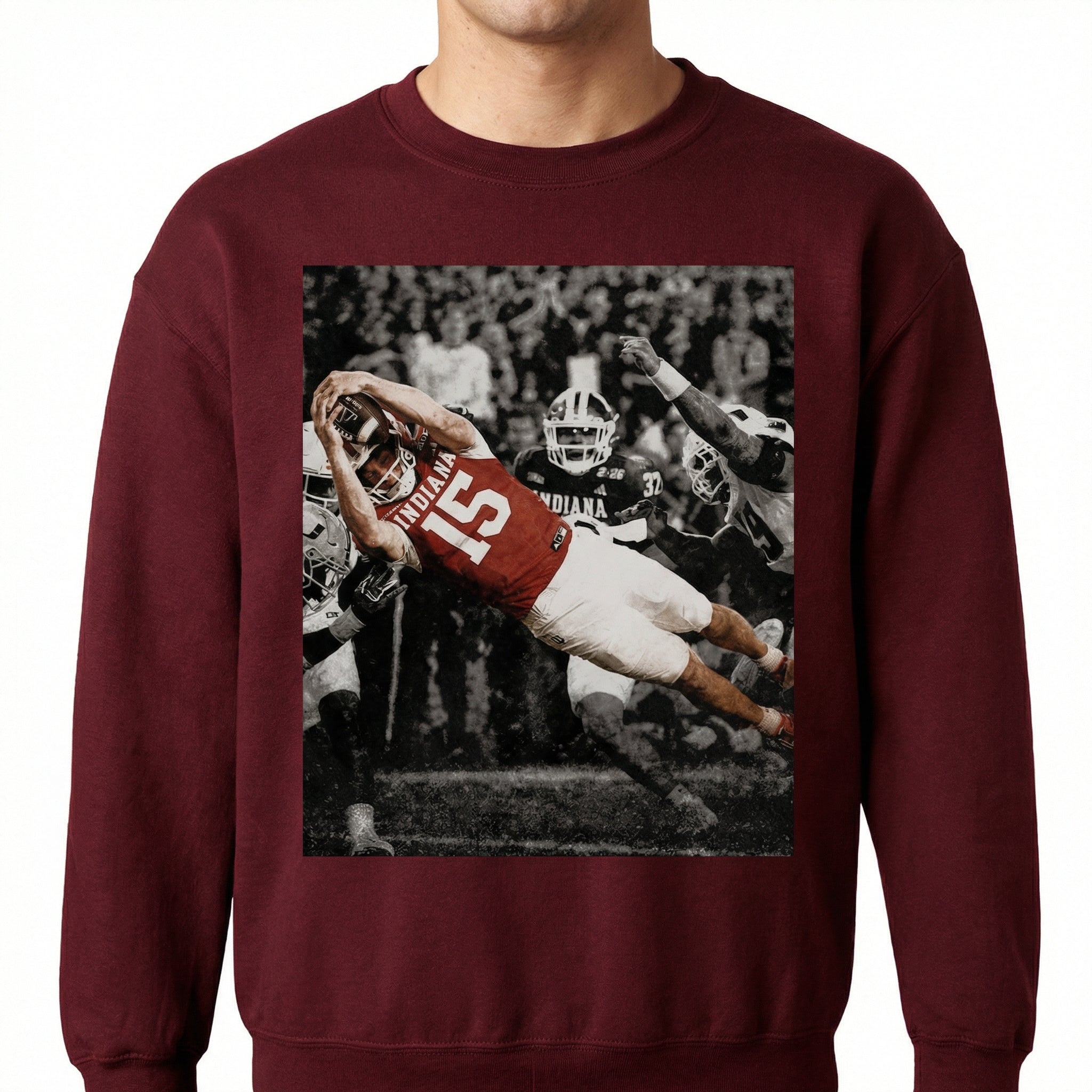 Vintage 90s Football Mendoza Graphic T-Shirt – Retro Sports Style Tee