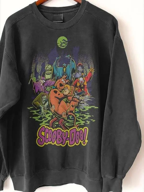 Vintage 90s Halloween Movie Sweatshirt – Scooby Inspired Halloween T-Shirt, Retro Spooky Character Tee