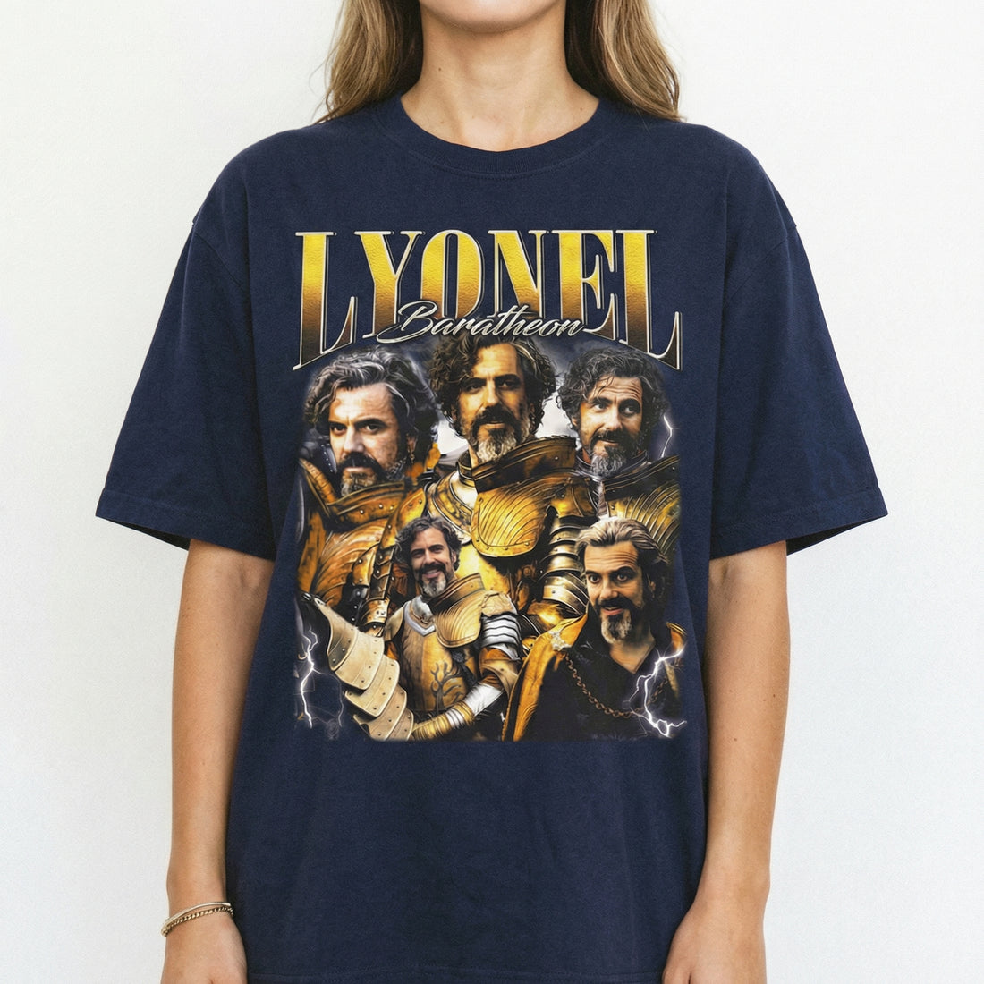 Vintage 90s Medieval Knight Lyonel Baratheon Graphic T-Shirt – Unisex Retro Fantasy Sweatshirt